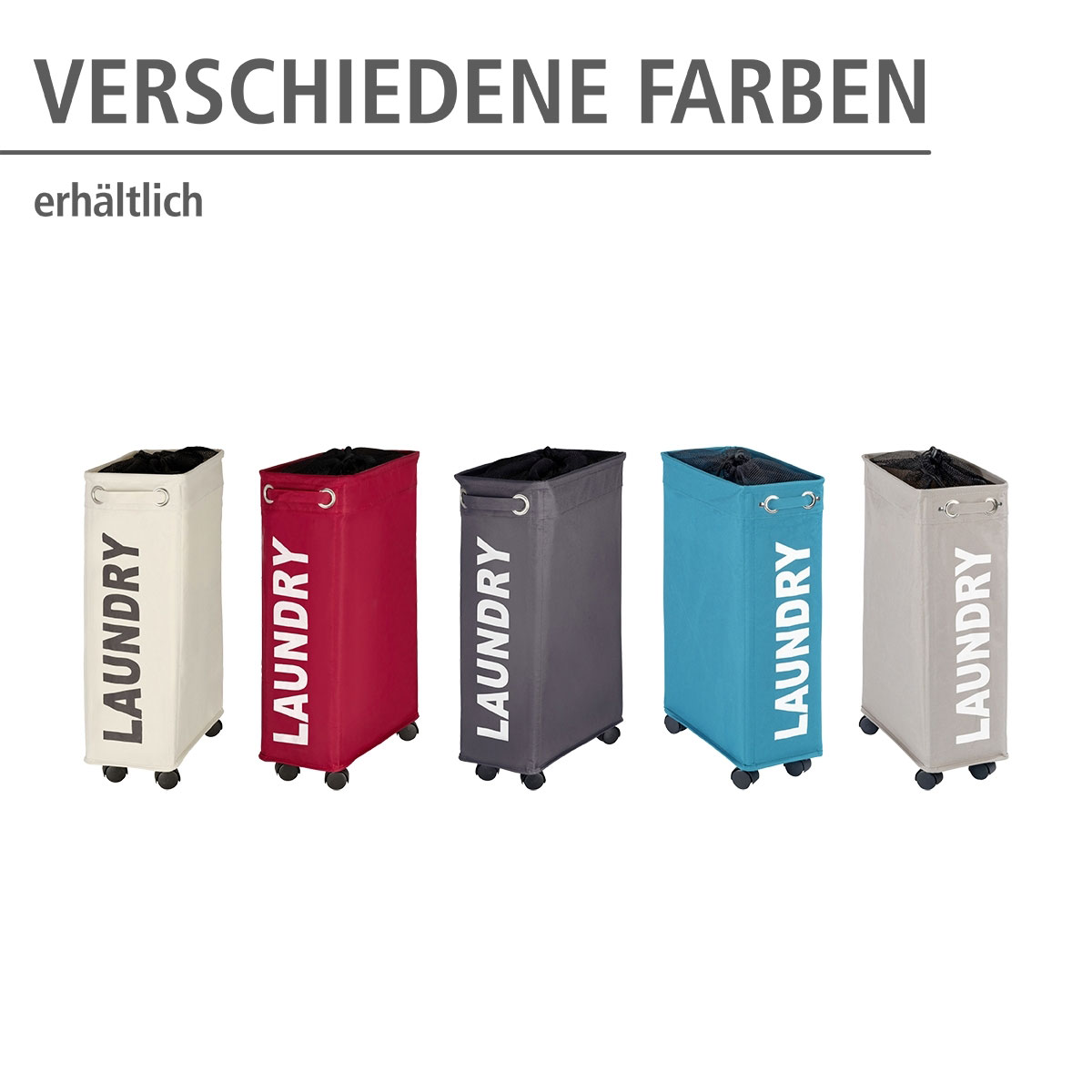 Wenko Wäschesammler Corno grau 43 l Bild 4