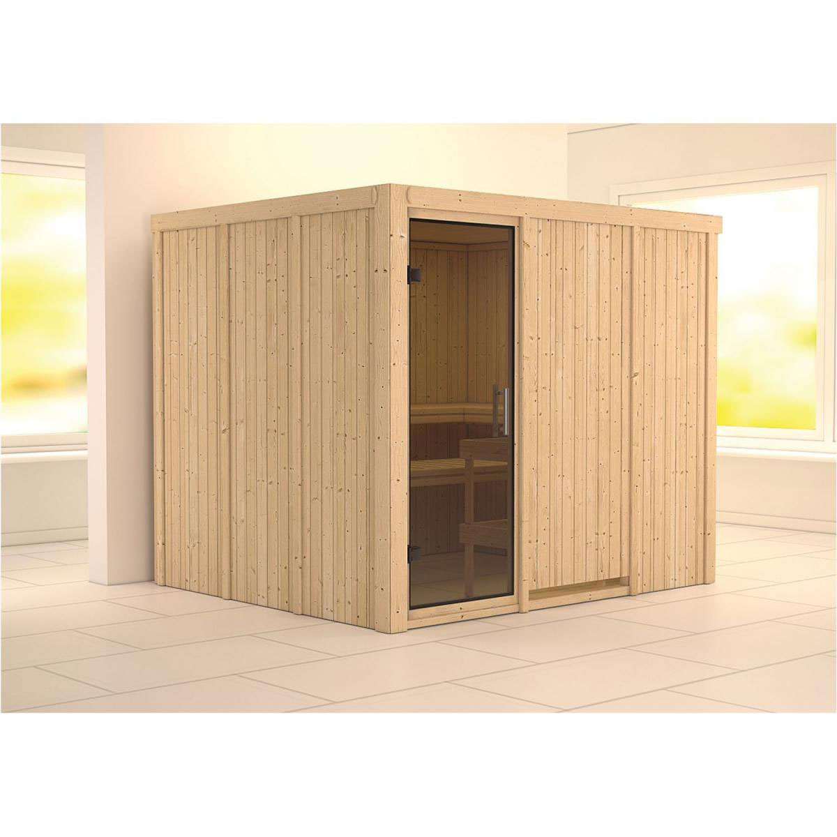 Karibu Gobin Fronteinstieg ohne Ofen ohne Kranz graphitfarbene Tür Bild 1