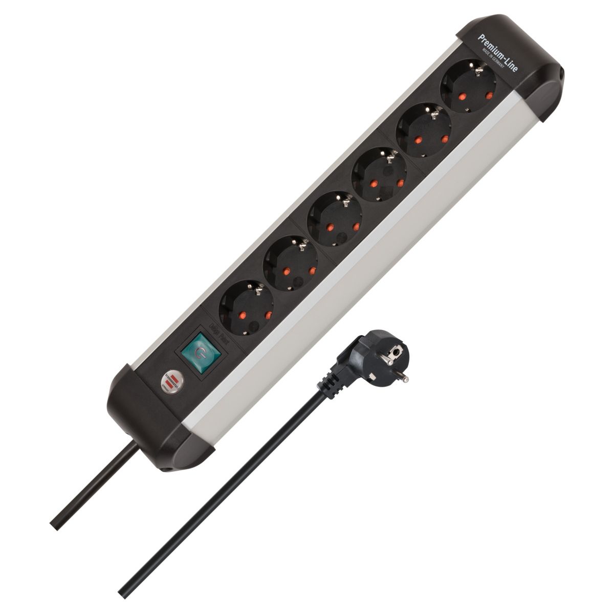 Brennenstuhl Premium-Alu-Line Steckdosenleiste 6-fach