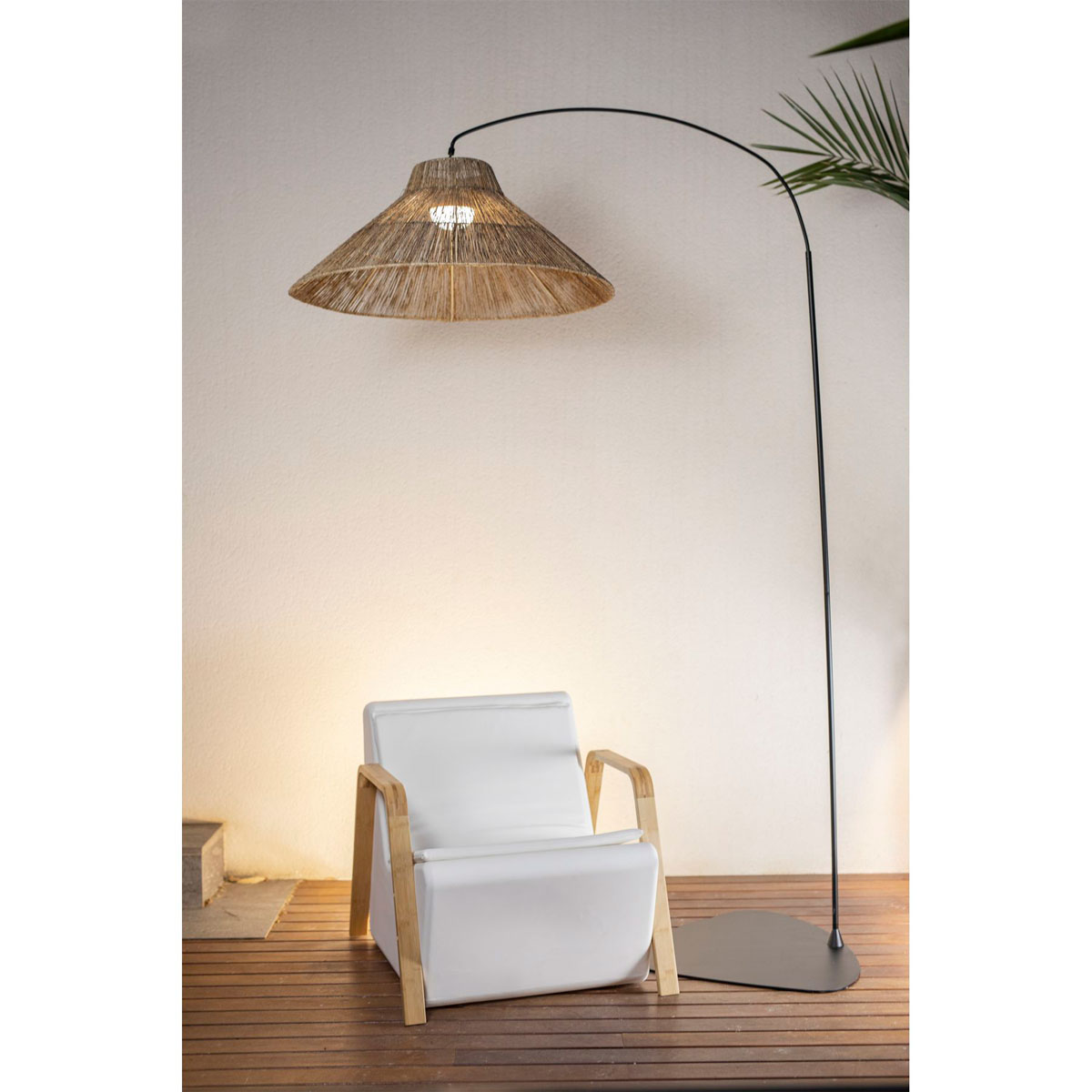 NewGarden LED-Gartensessel Tarida Sit 66 mit Armlehnen weiß Bild 4