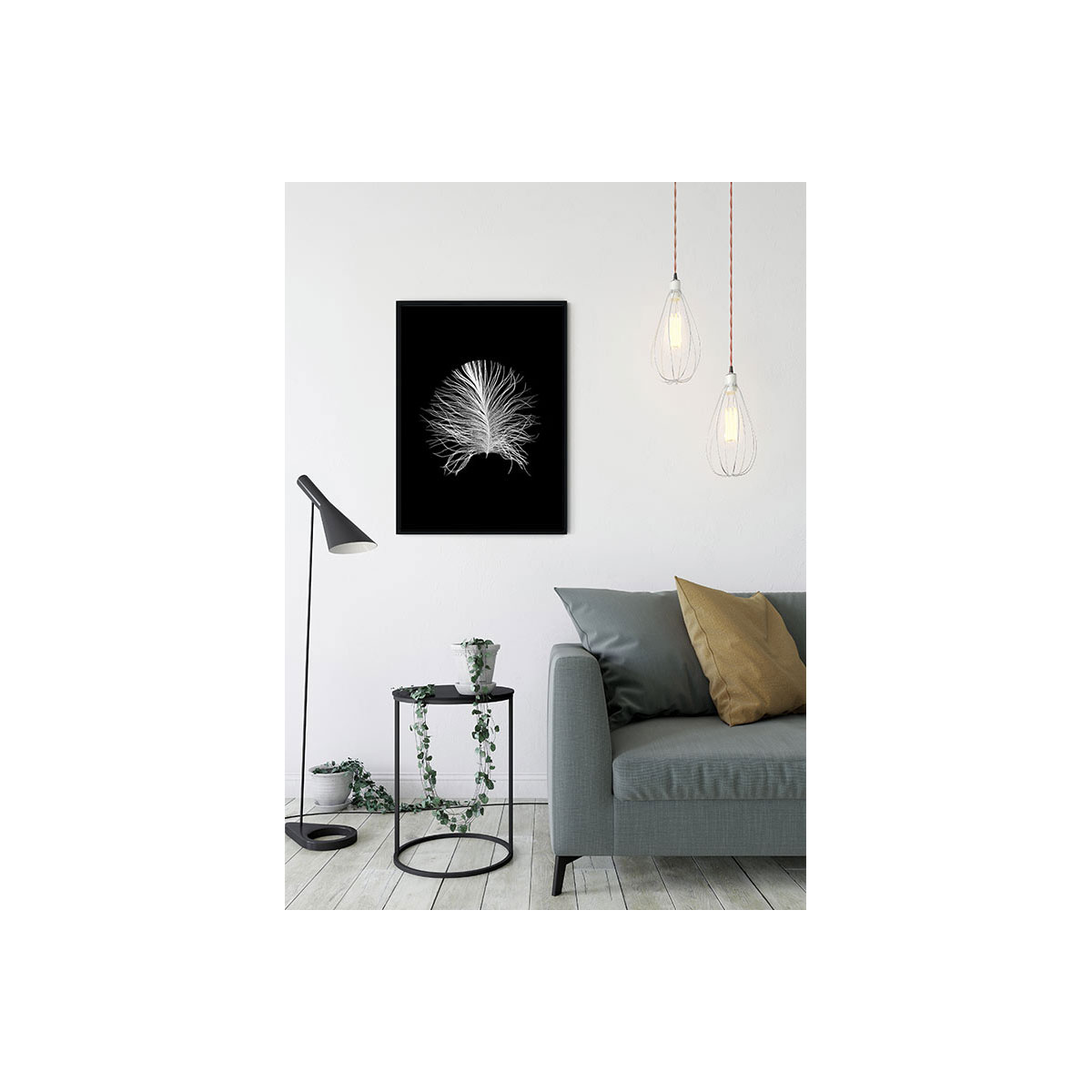 Komar  Wandbild Feather Black 40x50 cm Bild 4