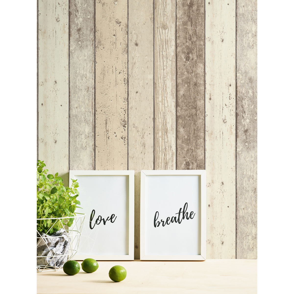 AS Creation  Vliestapete Elements Vintage Holzoptik beige 10,05m x 0,53m Bild 2