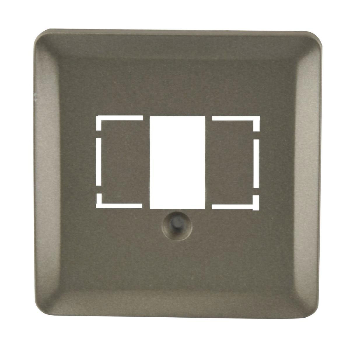 Unitec TAE-Abdeckung Monaco silber Serie 204