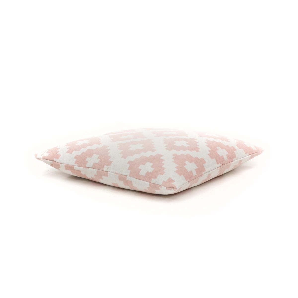 Pouf und Kissen Set Unwind 260 weiss pastellrosa 80x80cm Bild 2