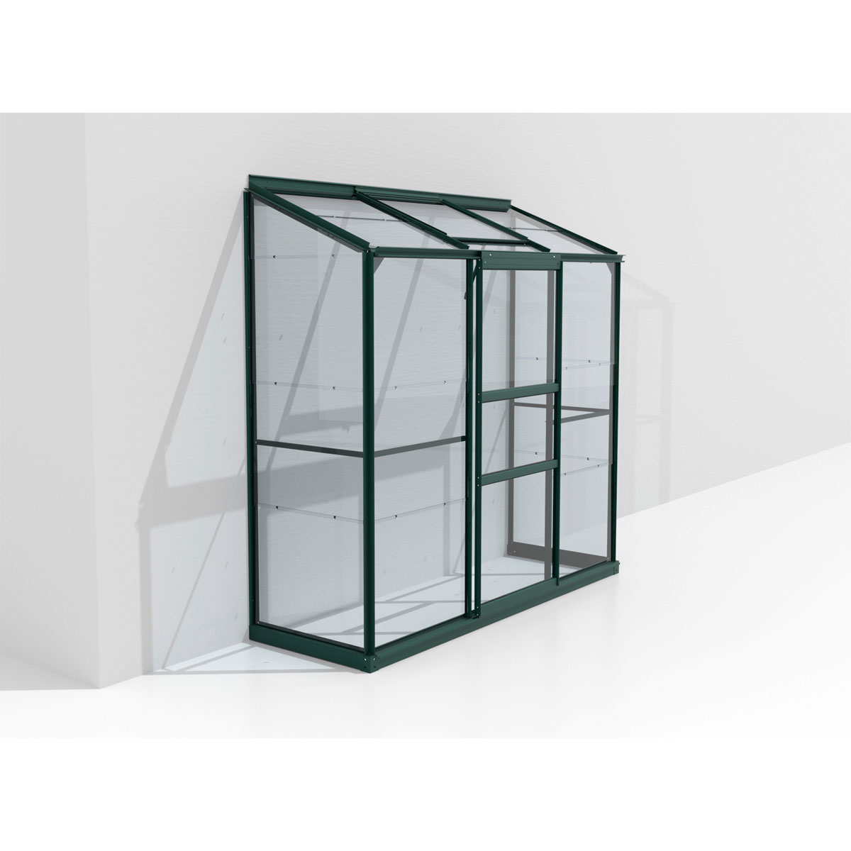 Vitavia Gewächshaus Styx 1300 1,3m² 3 mm Einscheibensicherheitsglas grün Bild 1