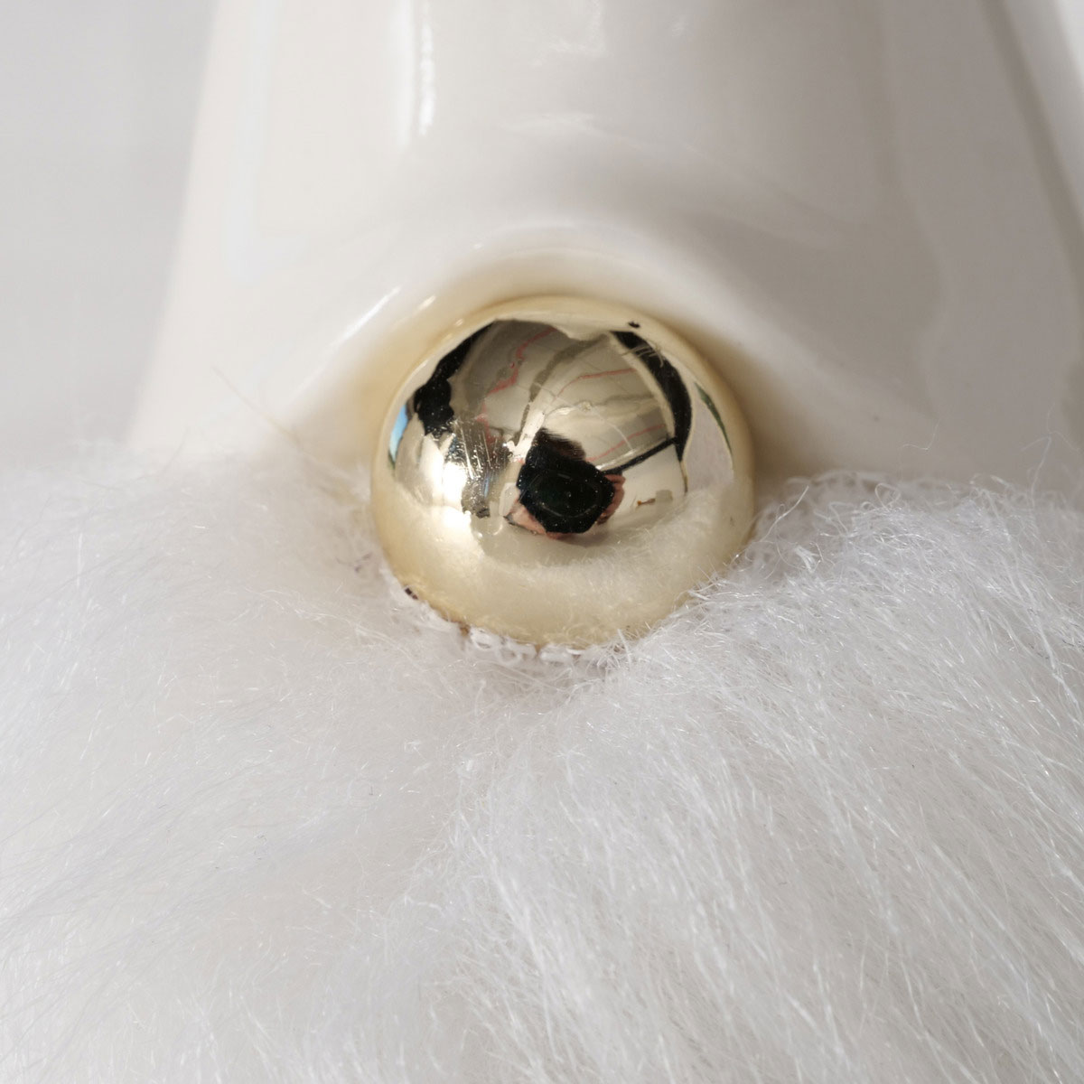 Figur Gundo Wichtel 7,5 x 8 x 15 cm weiß Keramik Bild 4