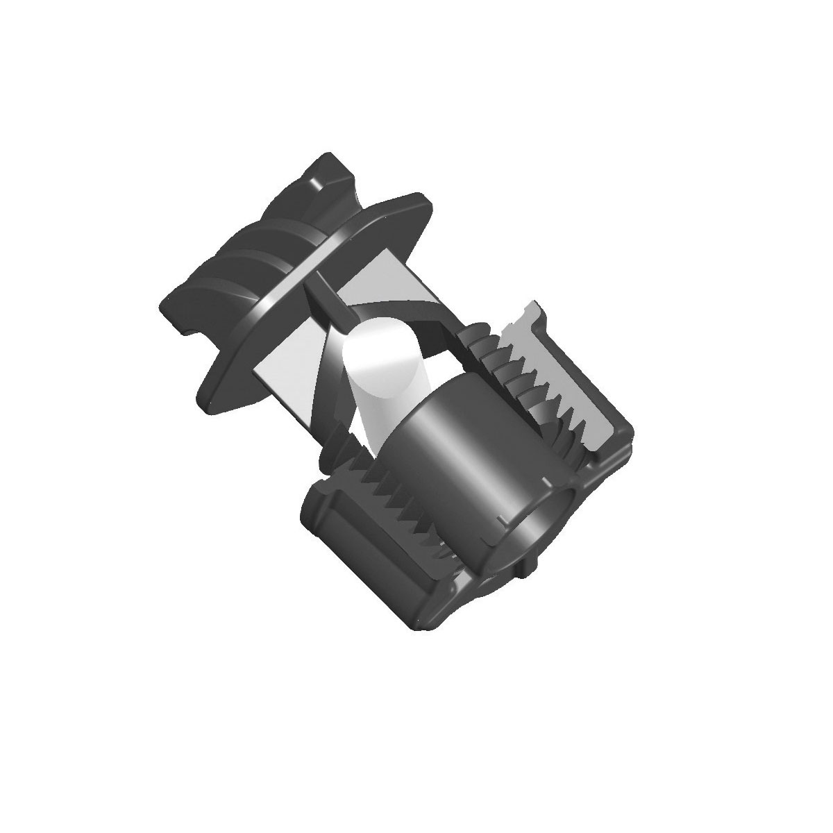 Schraubisolator Vario Plus schwarz für Durchmesser 10 mm Seil 10 Stück