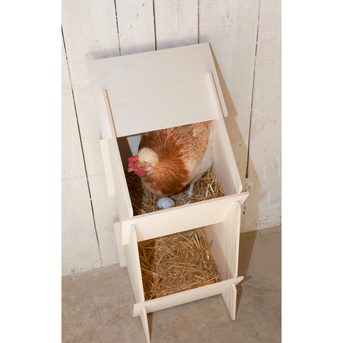 Hühner-Legenest 30 x 35 x 83 cm braun Bild 3