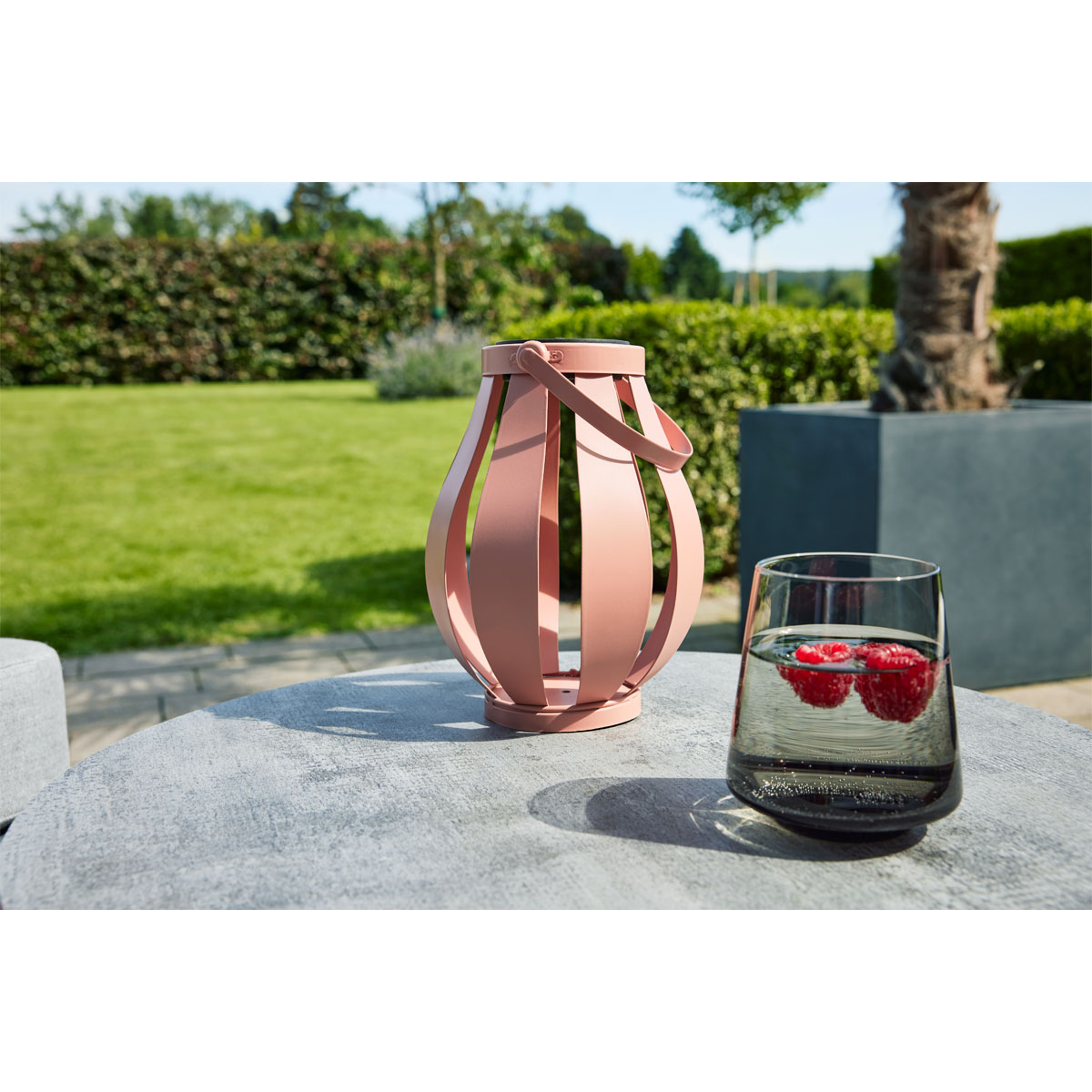 Flector Garten Flector LED Solarlaterne Rosa Bild 1