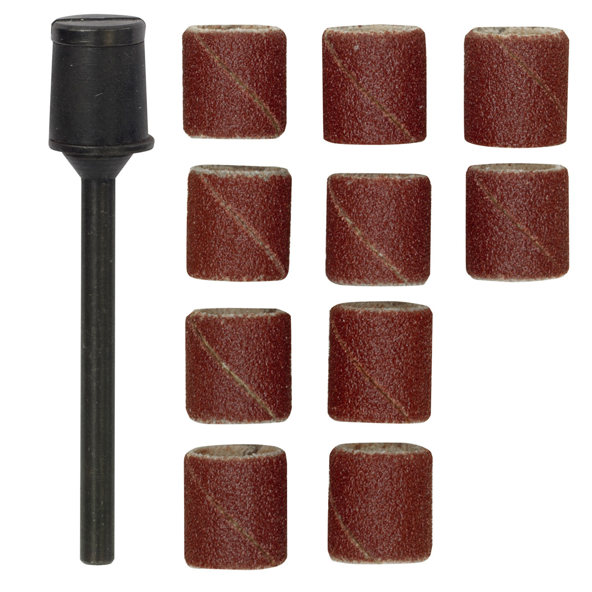 Proxxon Micromot Schleifbänder Durchmesser 10 mm 10 Stück Korn 150 mit Schleifzylinder