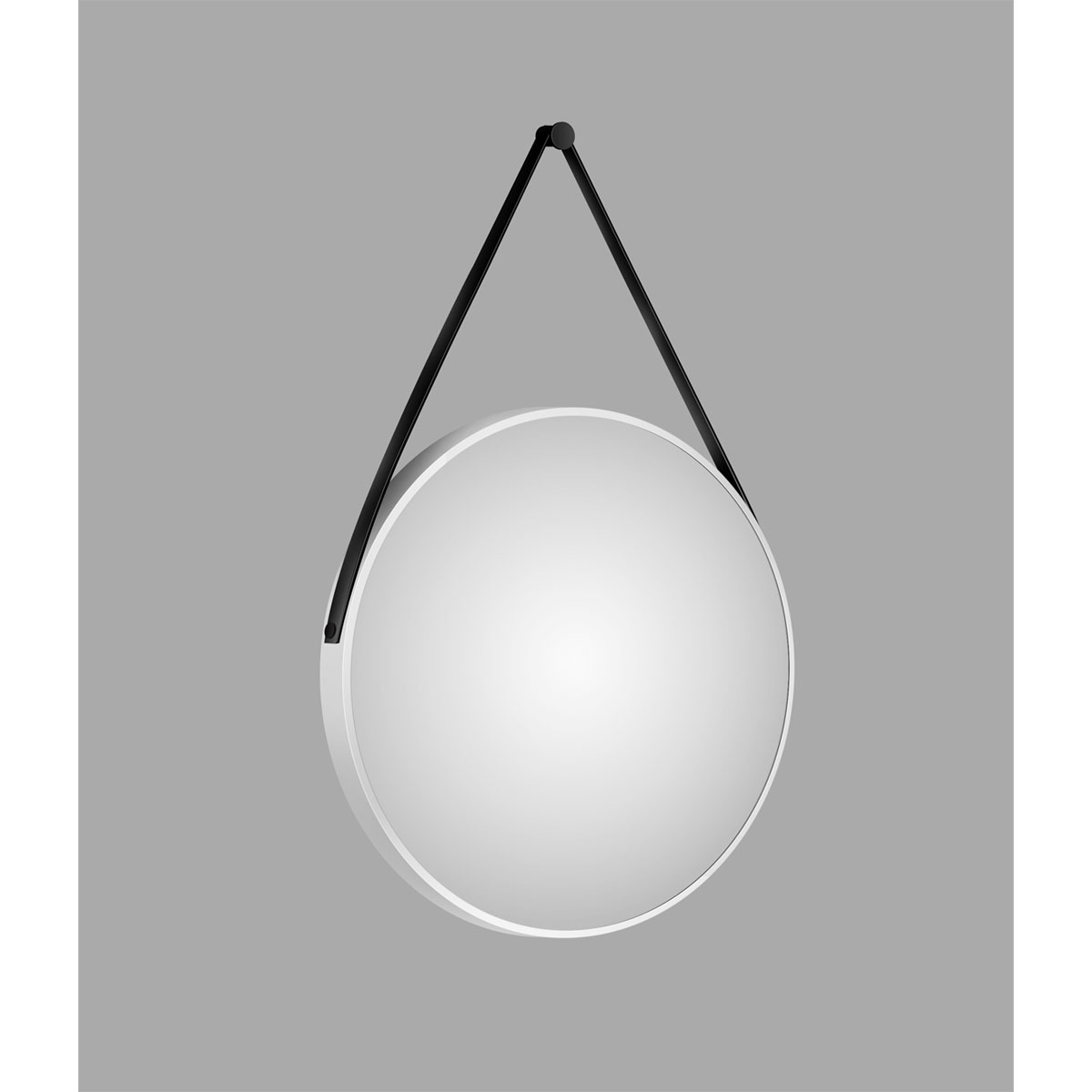 DSK  Design Spiegel Silver Coiffeur White Dm 80 cm