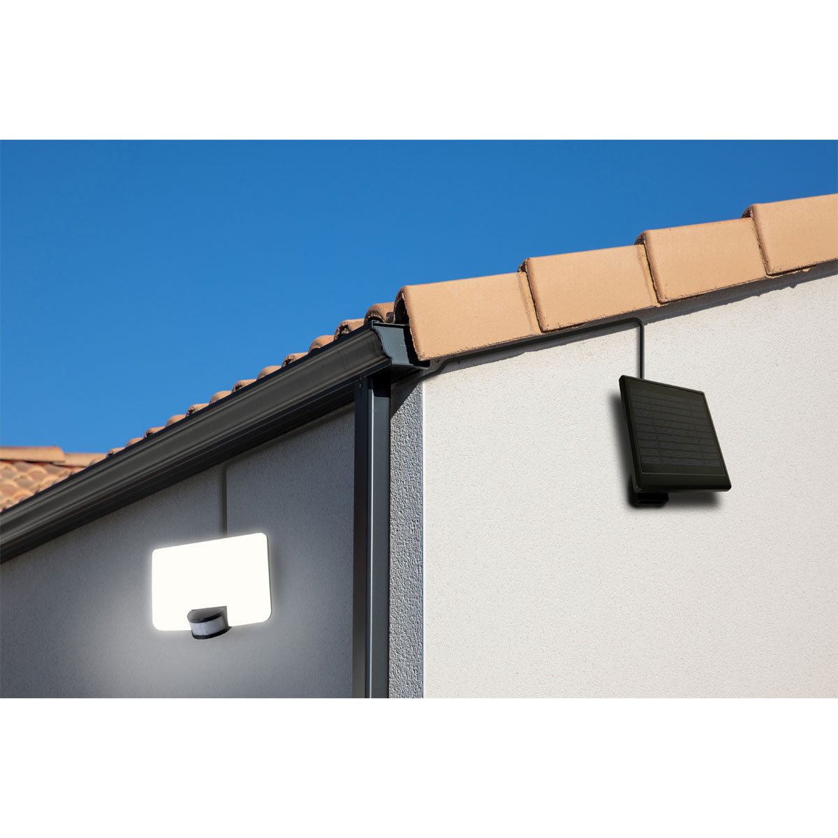 Solar Fluter MegaLight 800 lm schwarz Bild 2