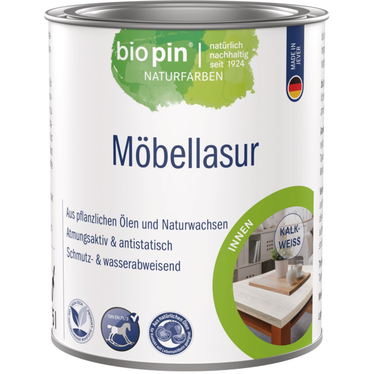 Biopin Möbellasur KALKWEISS 0,375 l