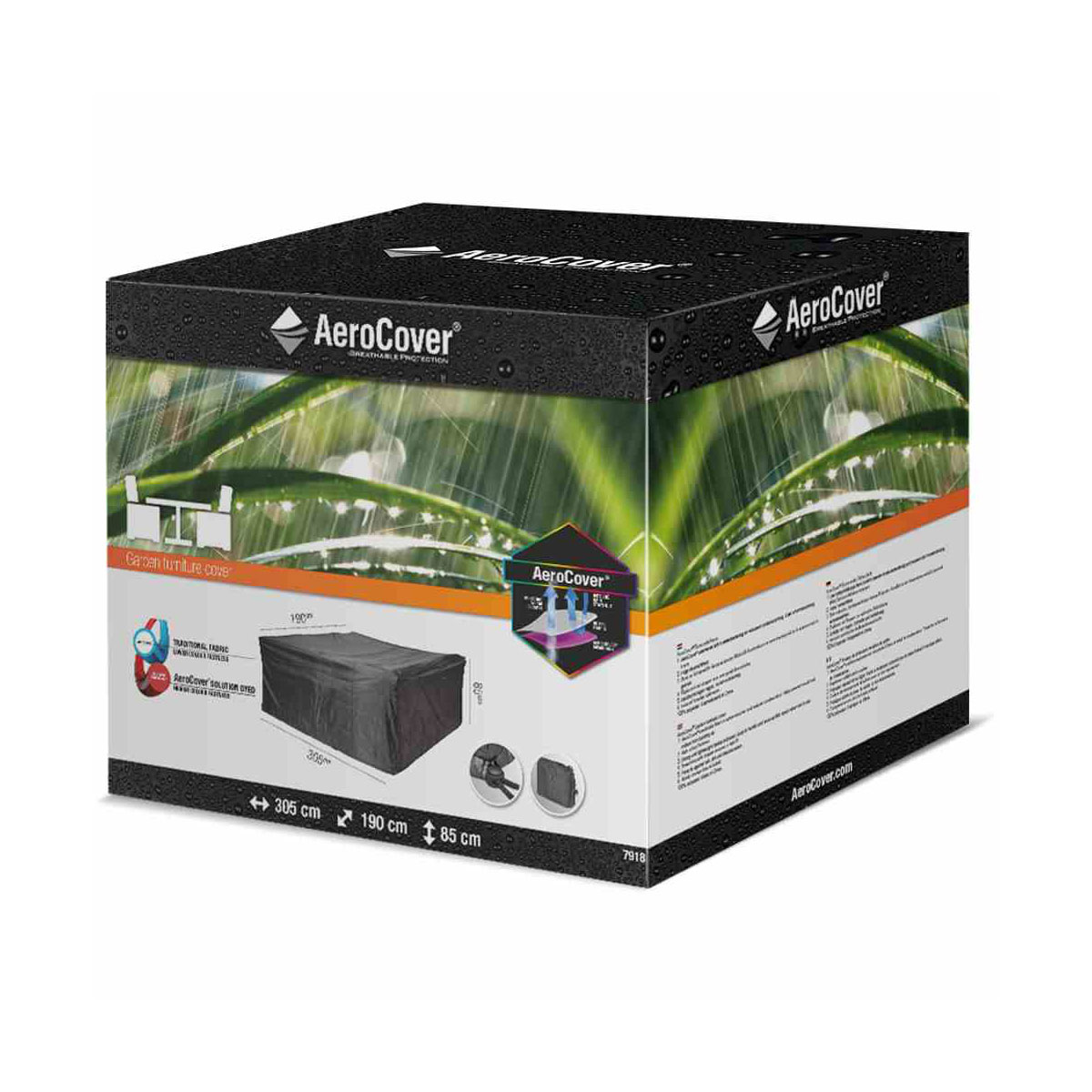 AeroCover Schutzhülle für Sitzgruppen 305 x 190 x 85 cm anthrazit Bild 1