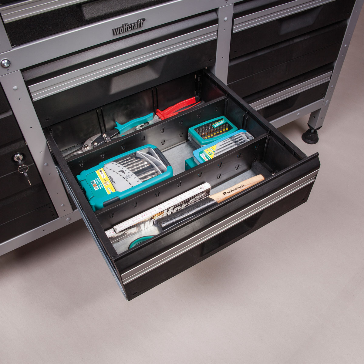 Wolfcraft Schubladenunterteilung-Set WSS groß 2-teilig Bild 2