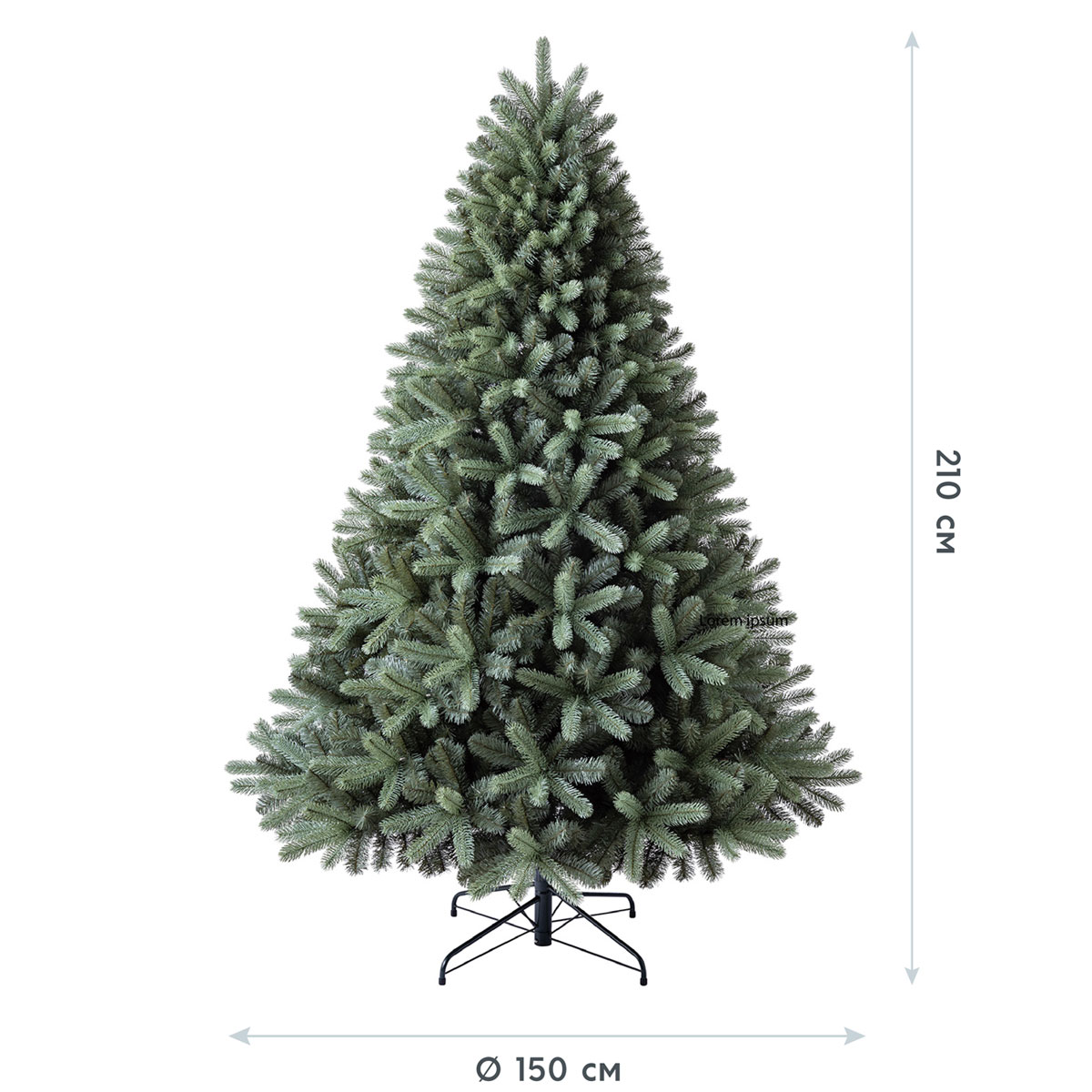 Evergreen Künstlicher Weihnachtsbaum Vermont Fichte 150x210cm Grün Bild 1