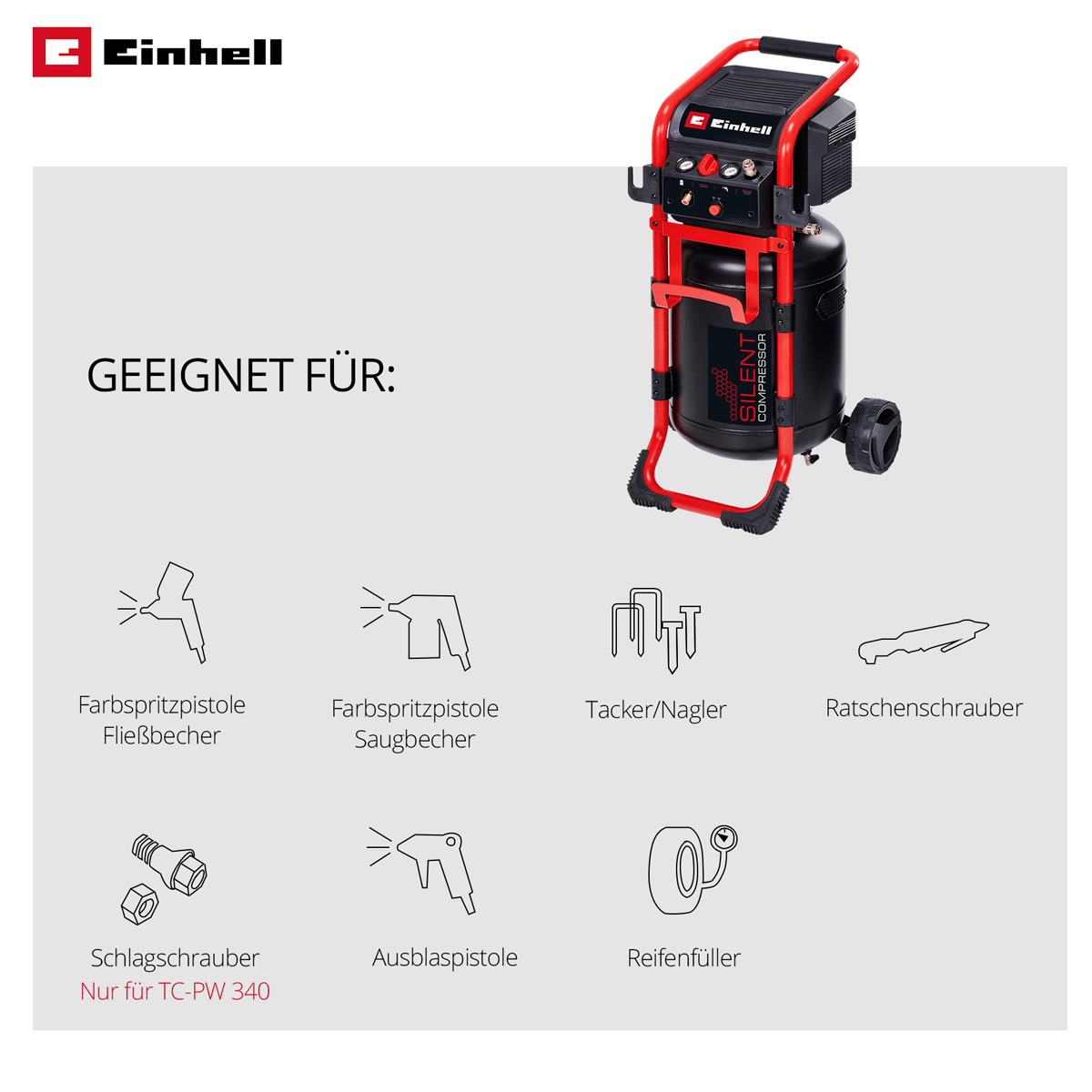 Einhell Kompressor TE-AC 270/50 Silent Bild 4