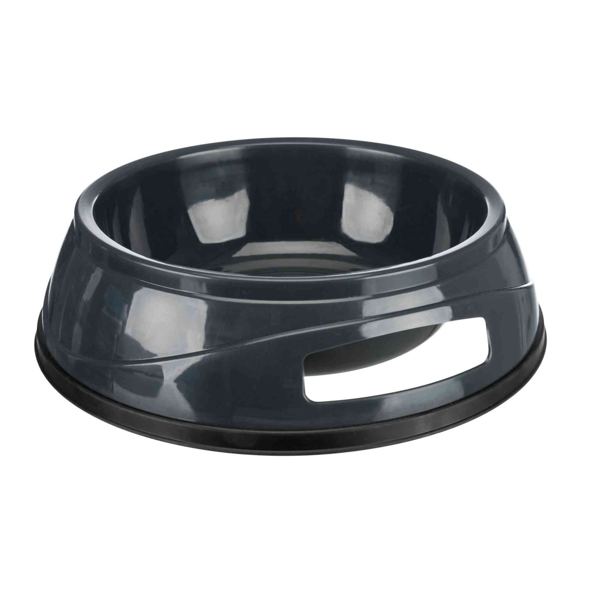 Trixie Kunststoffnapf schwer Gummiring 1500 ml Durchmesser 20 cm