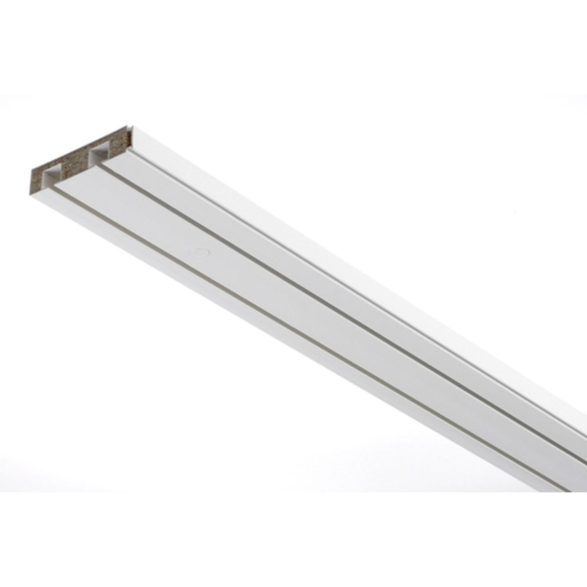 Gardinia Vorhangschiene GE2 150 cm mit Profil für Blendenbefestigung weiß Bild 8