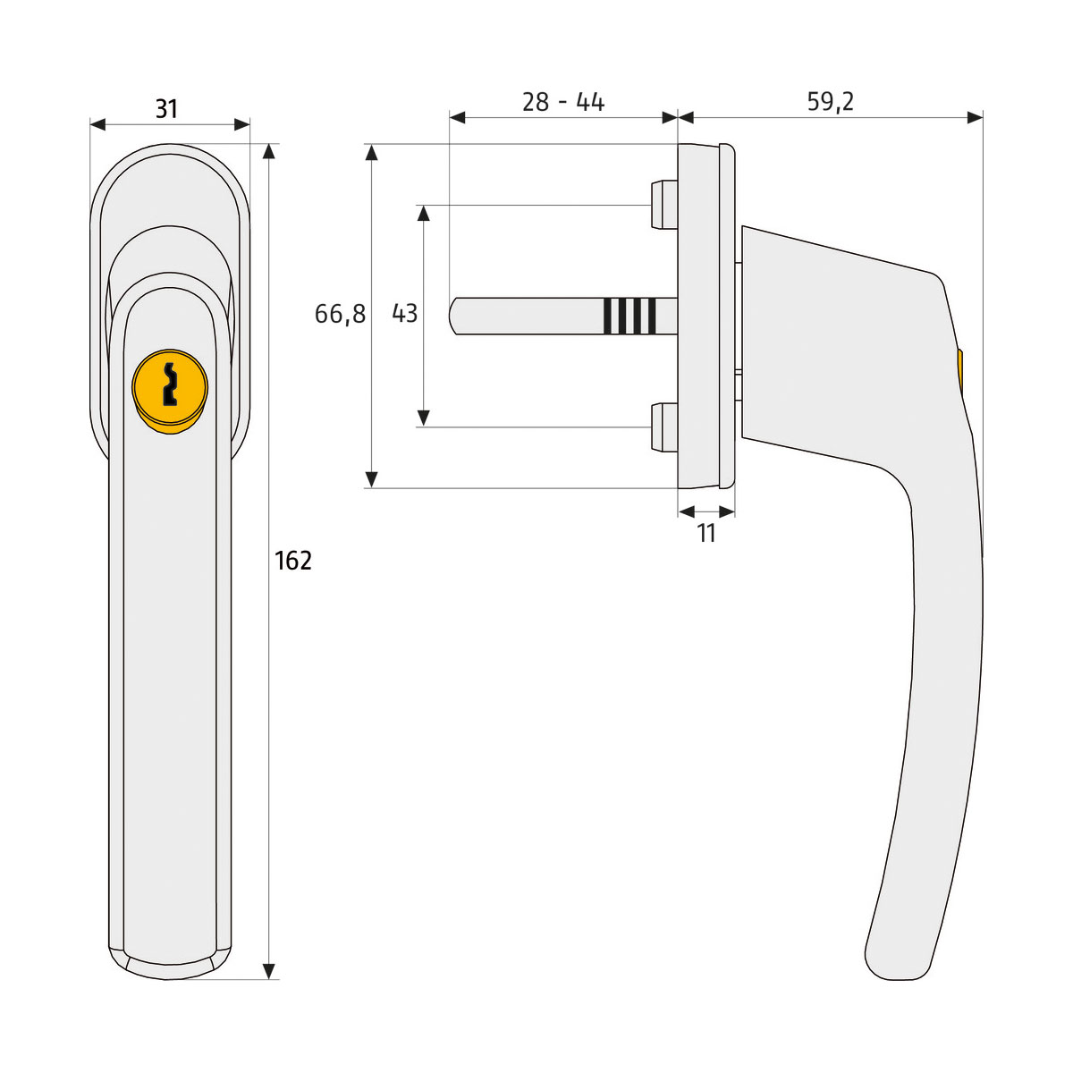 Abus Fenstergriff FG210S B/SB Bild 2