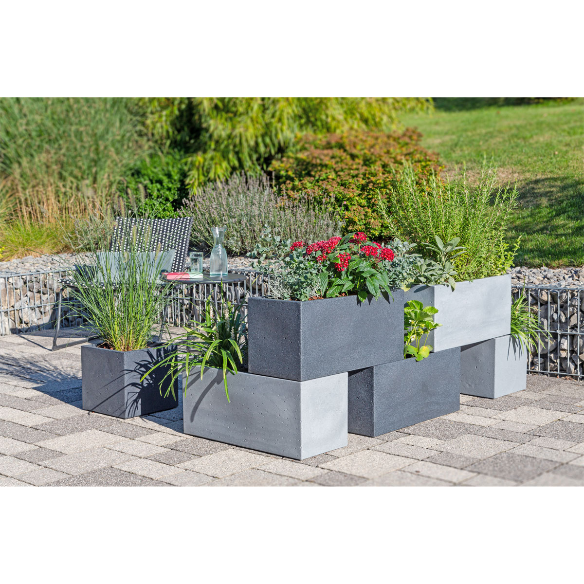 Scheurich Pflanzgefäß C-Cube Long Bild 2
