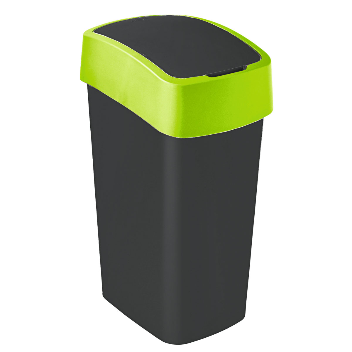 Curver Abfallbehälter Flip Bin 50 L schwarz/grün