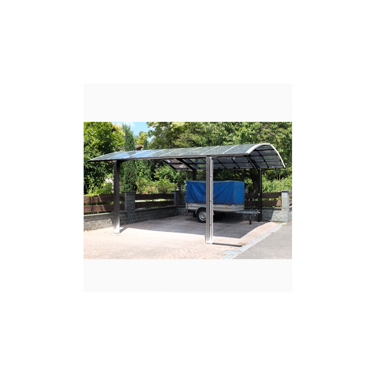 Ximax Carport Alu Portoforte 110 M-Ausführung Edelstahl-Look Bild 3