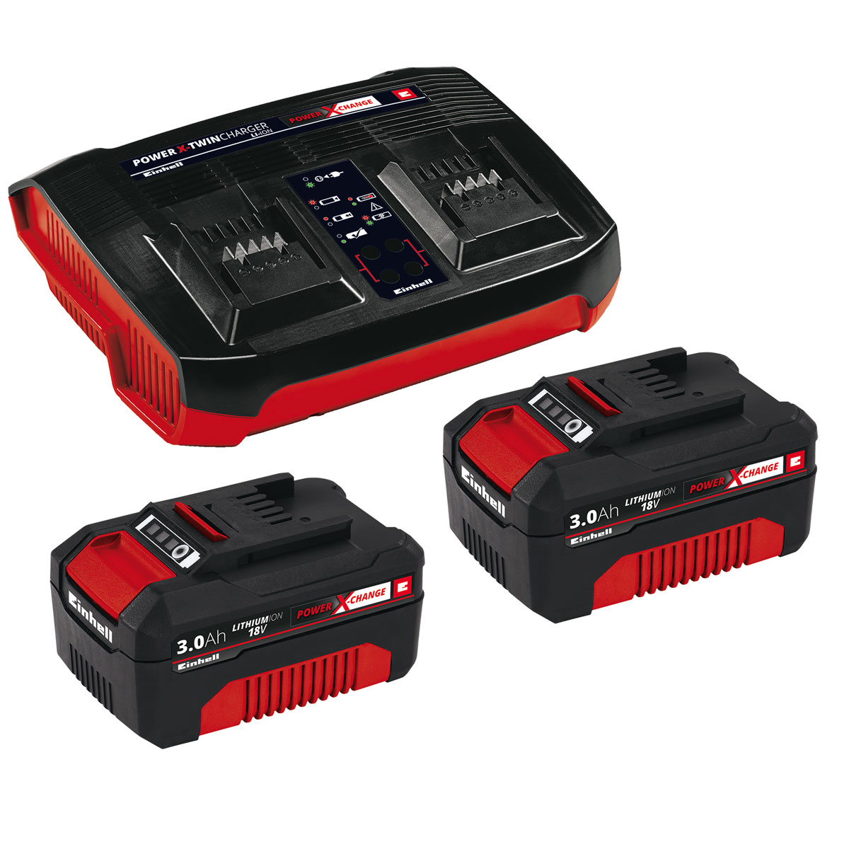 Einhell Akku und Ladegerät Power X-Change Starter-Kit Twincharger 3 Ah Bild 1