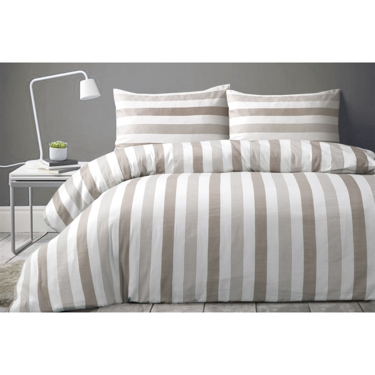 Bettwäsche Pina 125-NL Taupe 240cm x 240cm Bild 3