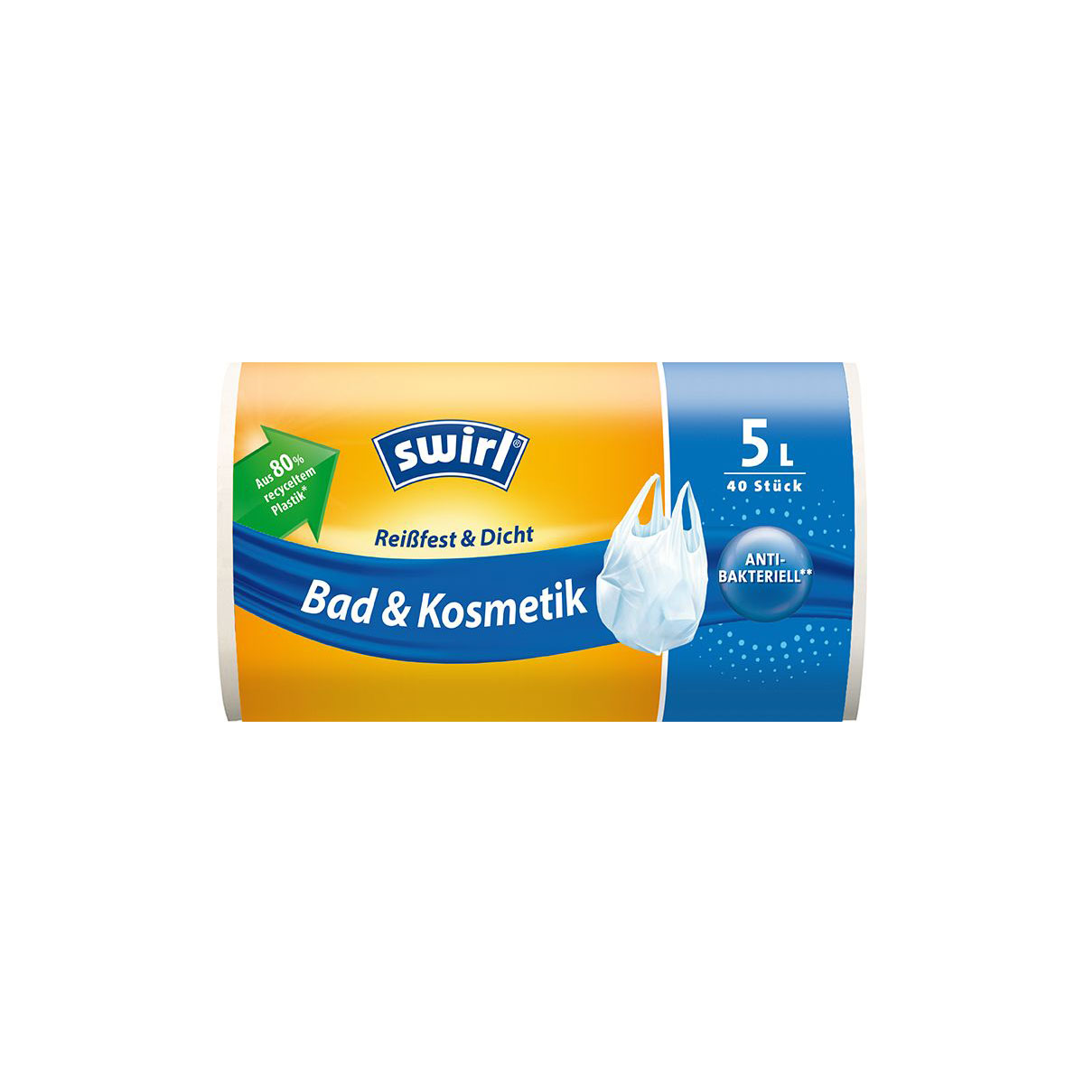 Tragegriff-Müllbeutel Reißfest und Dicht 5 L