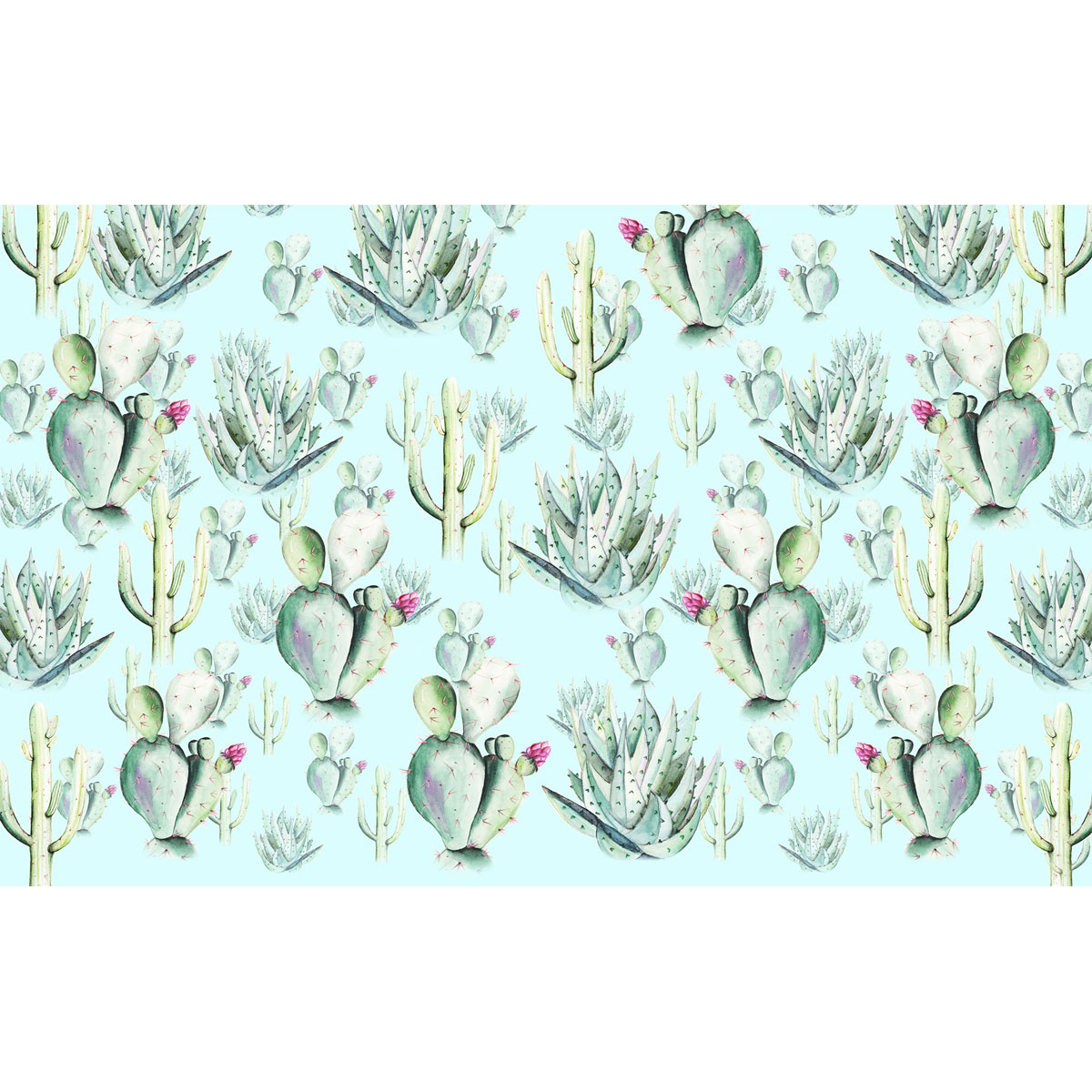 Komar  Vlies Fototapete Cactus Blue 400x250 cm Bild 2