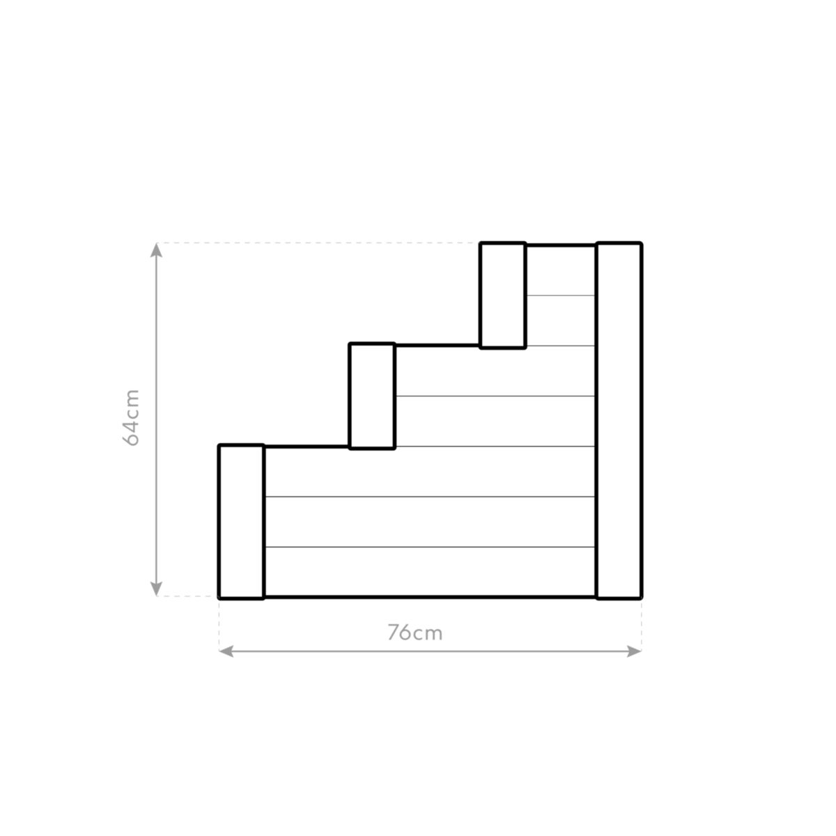 Westmann Hochbeet Anna 76x120x64cm Bild 3