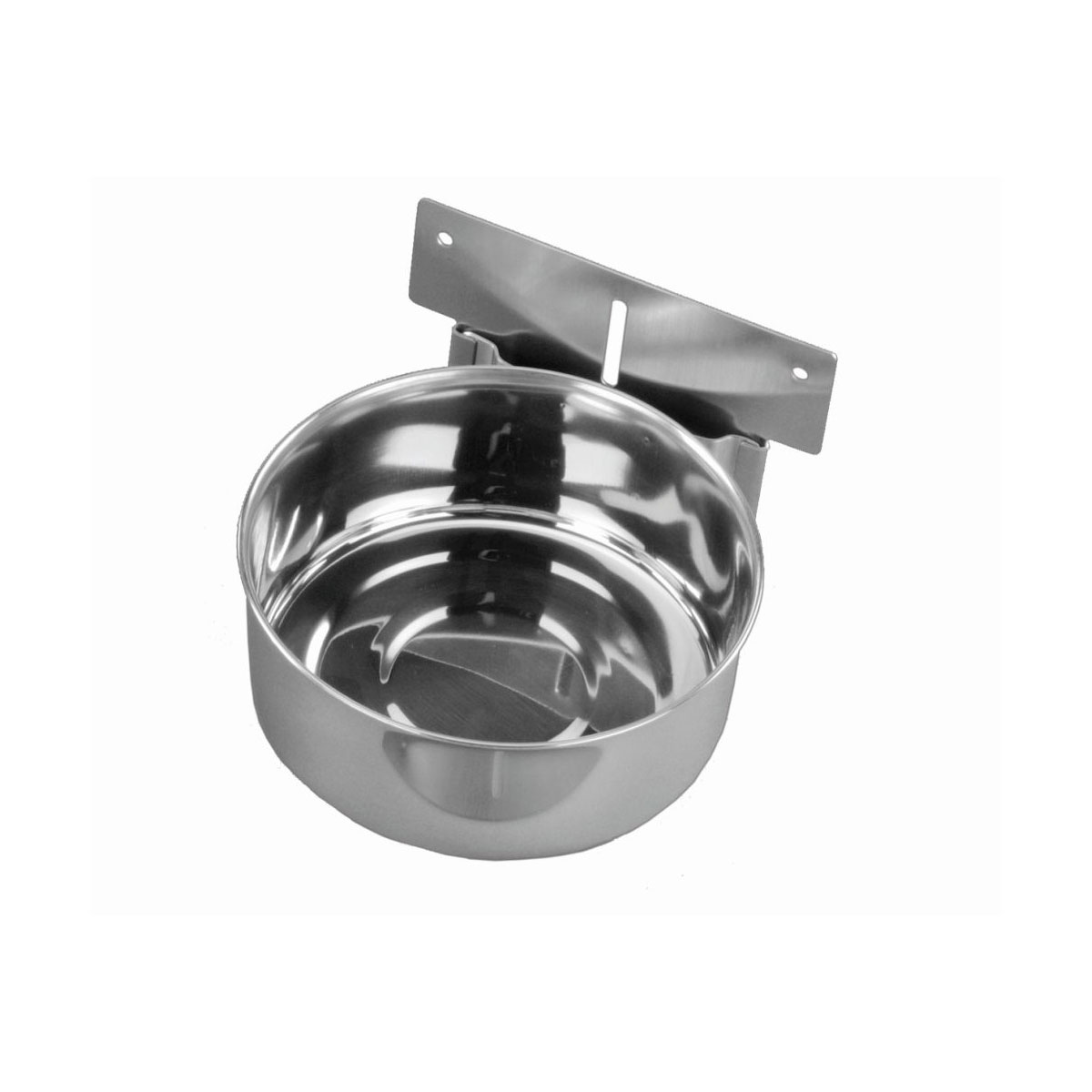 Nobby Edelstahlnapf 13 cm 0,6 L Befestigung Platte