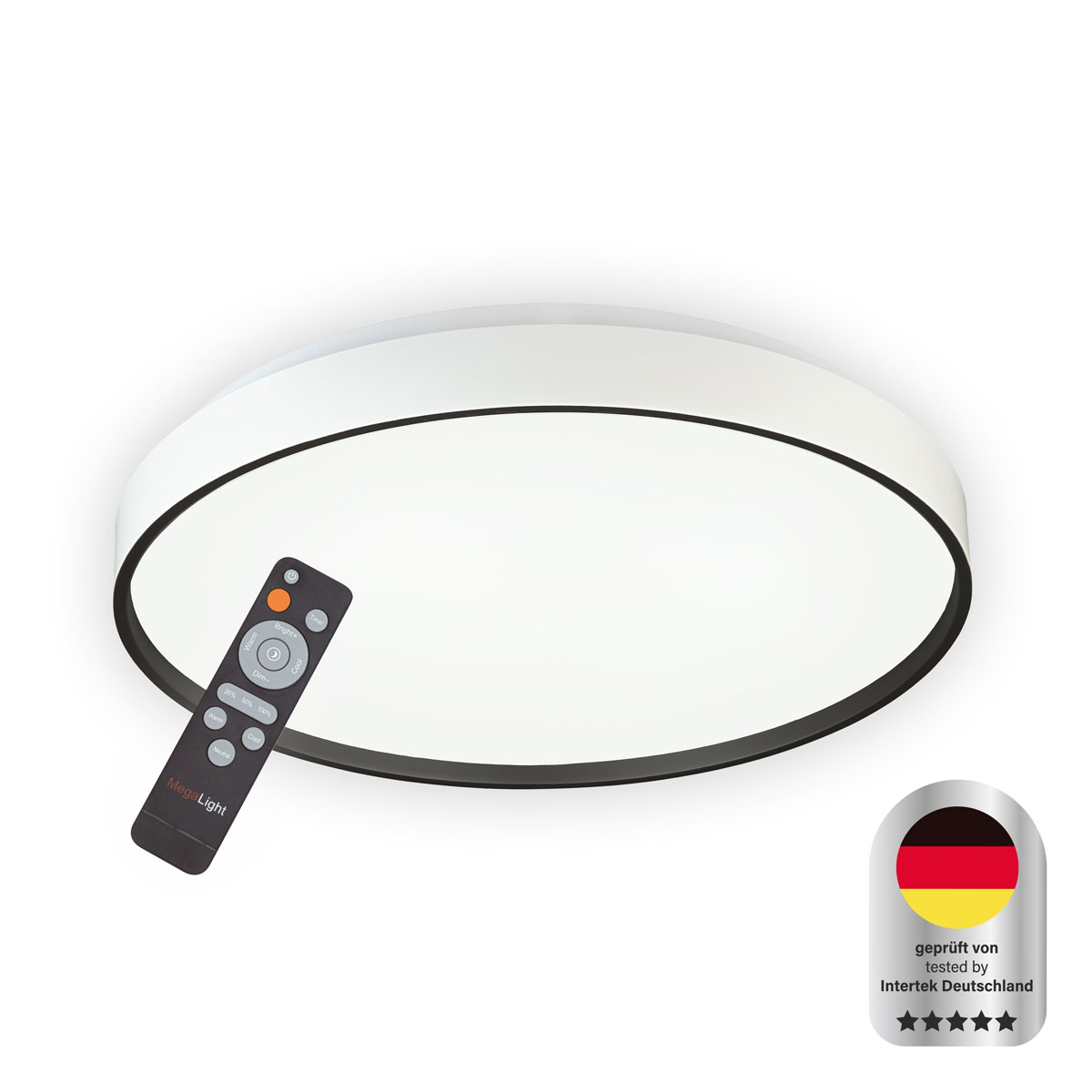 Decken-Wandleuchte SHINING JUPITER BLACK 1800K 24W Bild 1