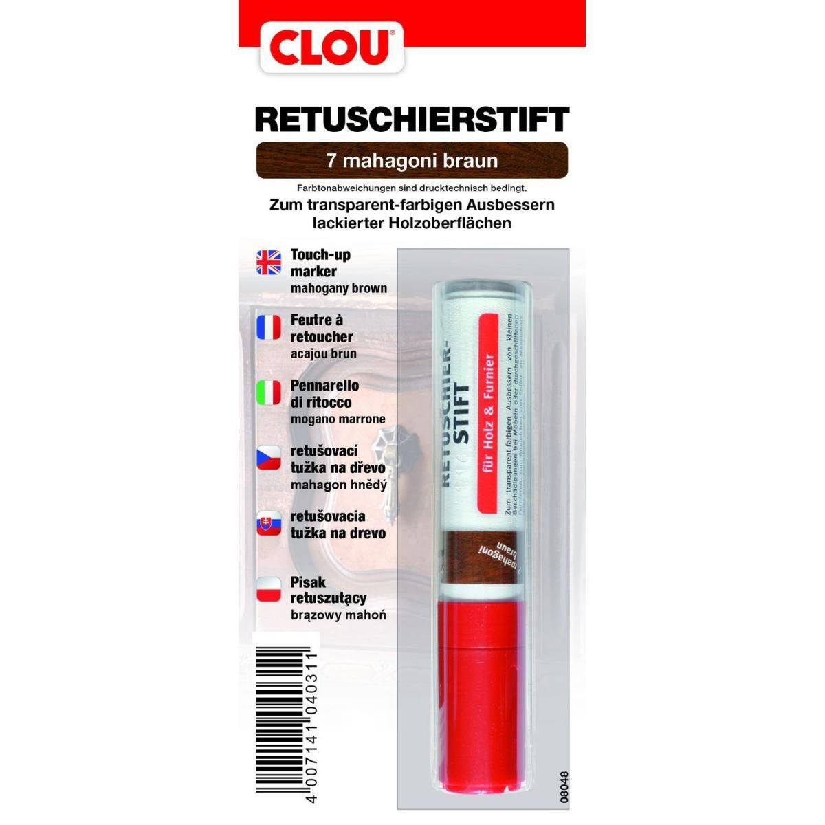 Clou Retuschierstift Mahagoni braun