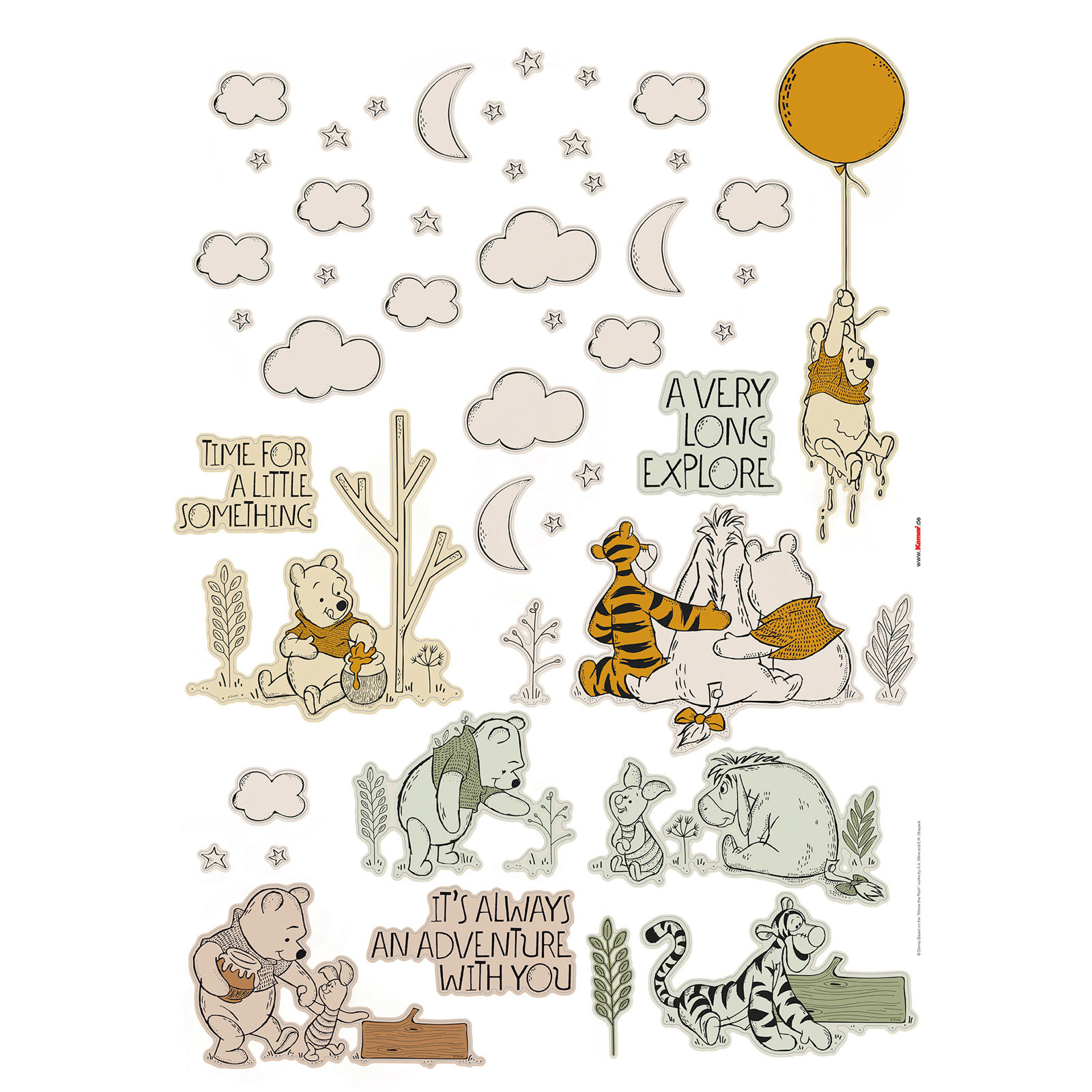 Komar  Wandtattoo Winnie the Pooh Woodland 50x70 cm Bild 2