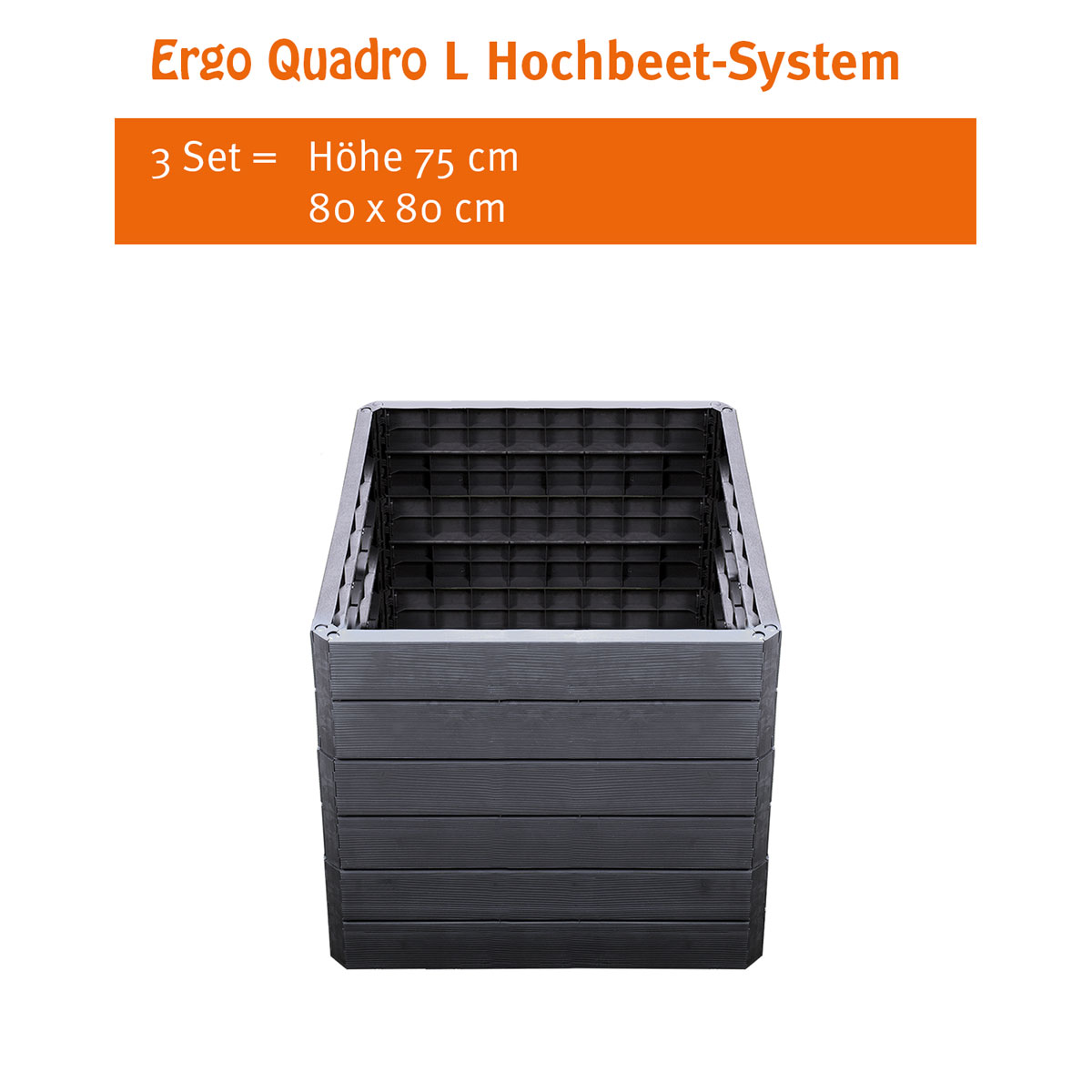 Garantia  Hochbeet-System Ergo Quadro anthrazit Größe L Bild 7