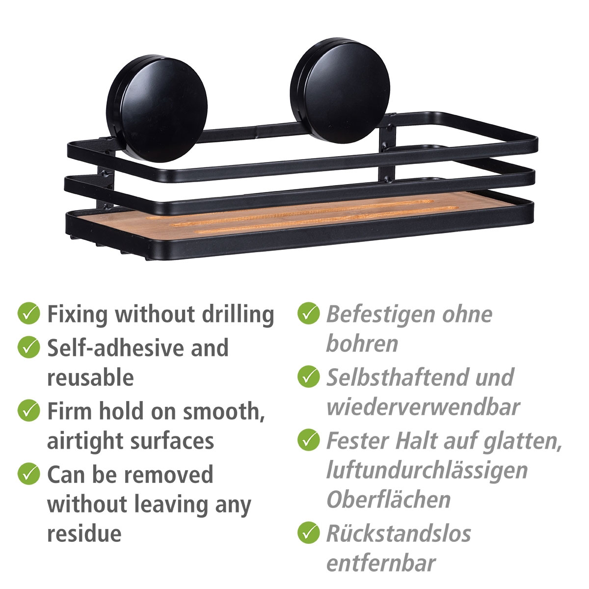 Wenko  Static-Loc Wandablage Alba Badezimmerablage Bild 4