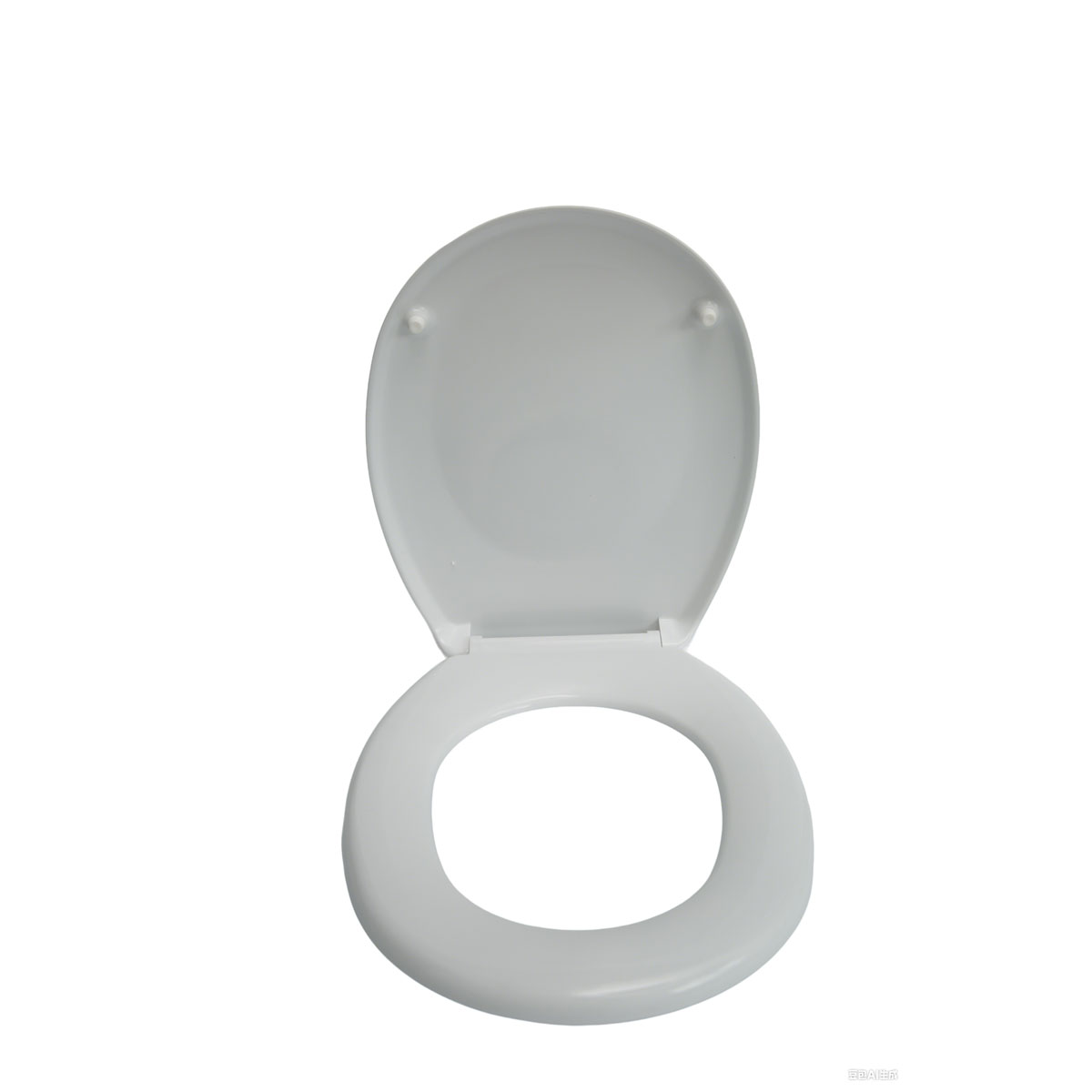 Duroplast WC Sitz Sanpre, Farbe: Weiss, Edelstahl Scharniere Bild 3