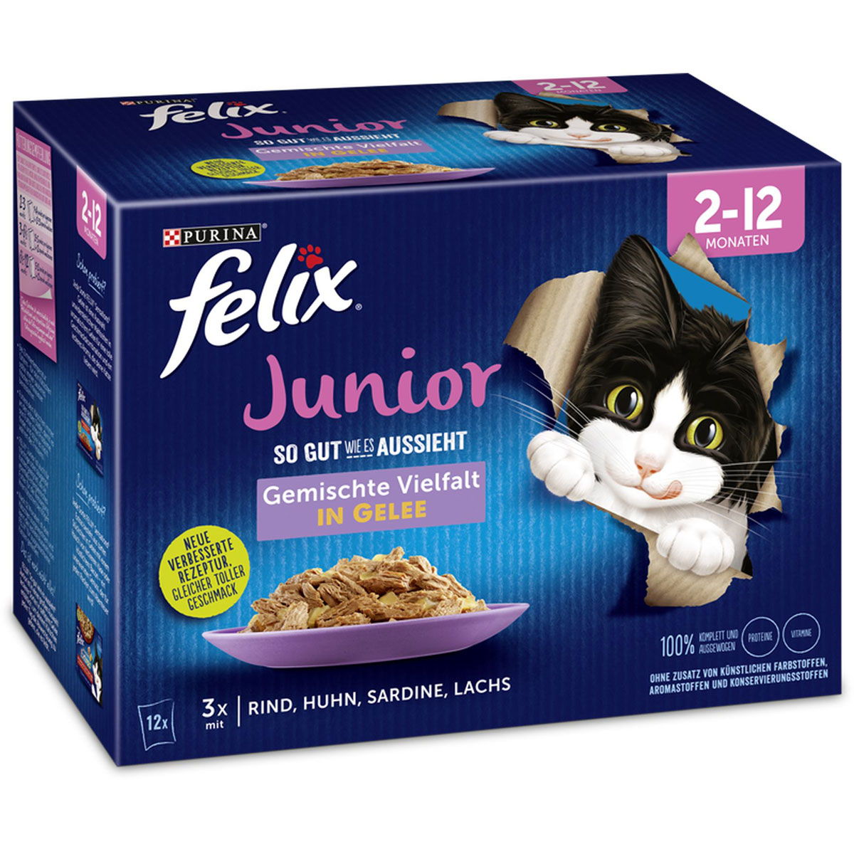 Felix  So gut wie es aussieht Junior 12 x 85g Portionsbeutel