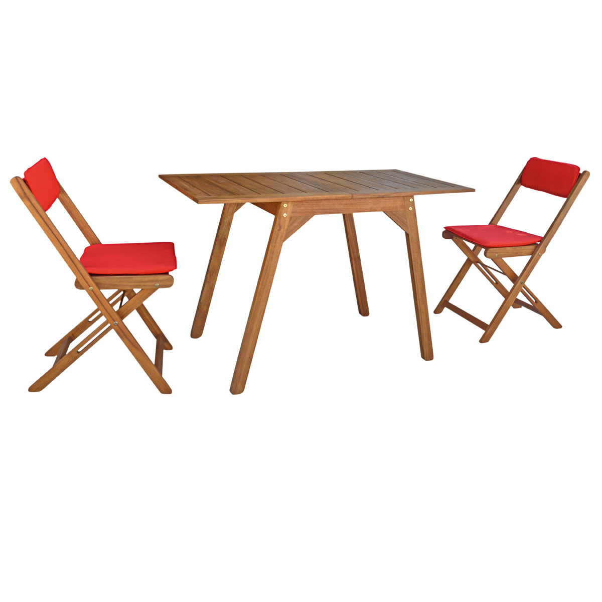 Haveson Balkontisch Rhodos 60-120 x 74 x 60 cm Eukalyptusholz Bild 9