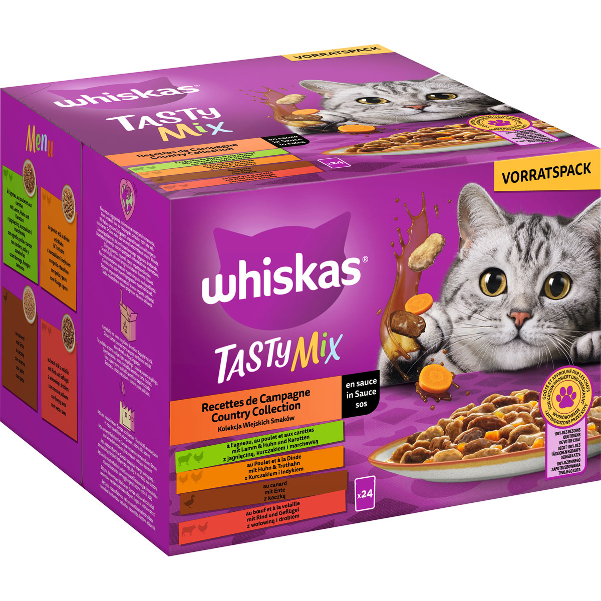 Whiskas Multipack Country Collection in Sauce 24 x 85 g