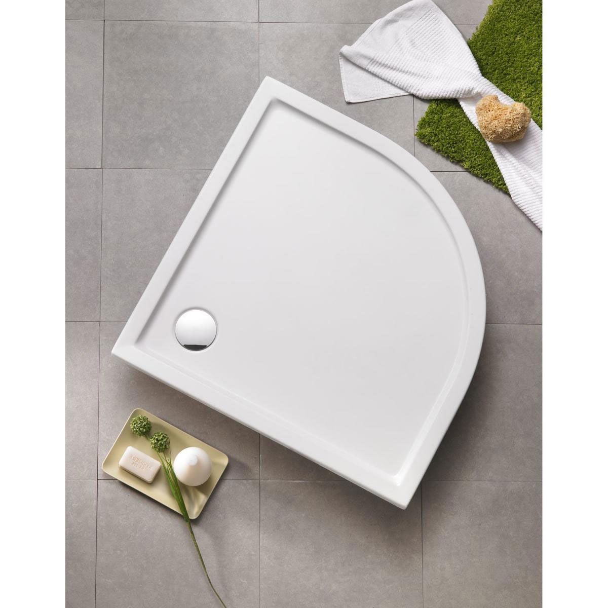 Ottofond Acryl-Duschbecken viertelkreis 90 x 90 x 3 cm weiß Bild 2