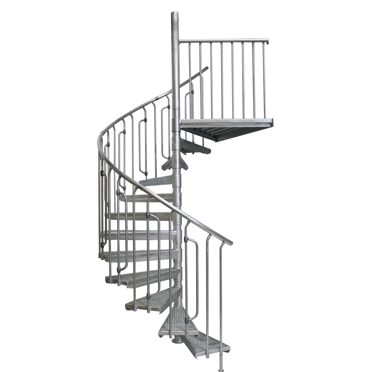 Spindeltreppe Arizona 180 cm 11 Stufen und 1 Podest