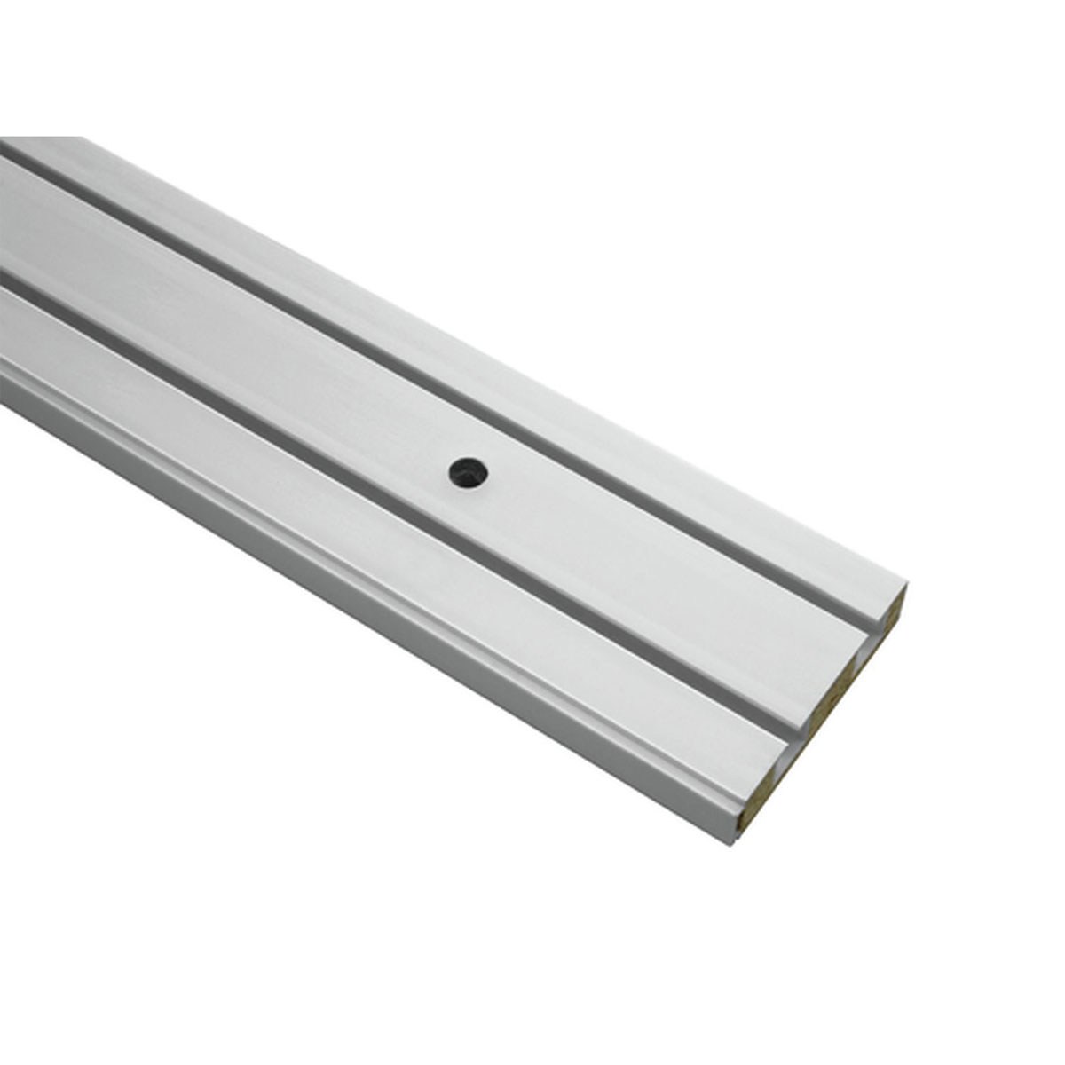 Gardinia Vorhangschiene GE2 120 cm mit Profil für Blendenbefestigung weiß Bild 2