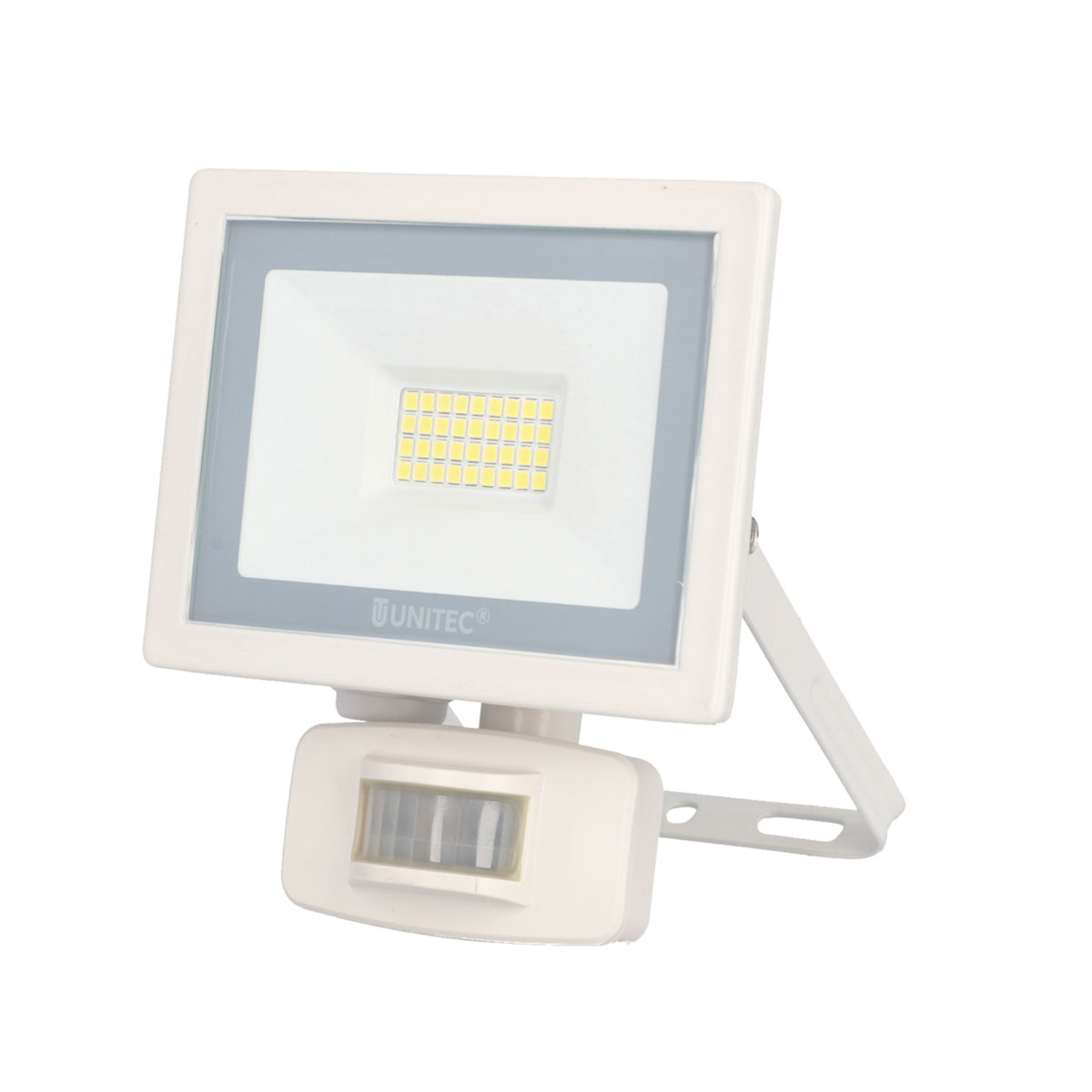 Unitec LED Wandstrahler mit Bewegungsmelder 20W 1600lm weiss Bild 1