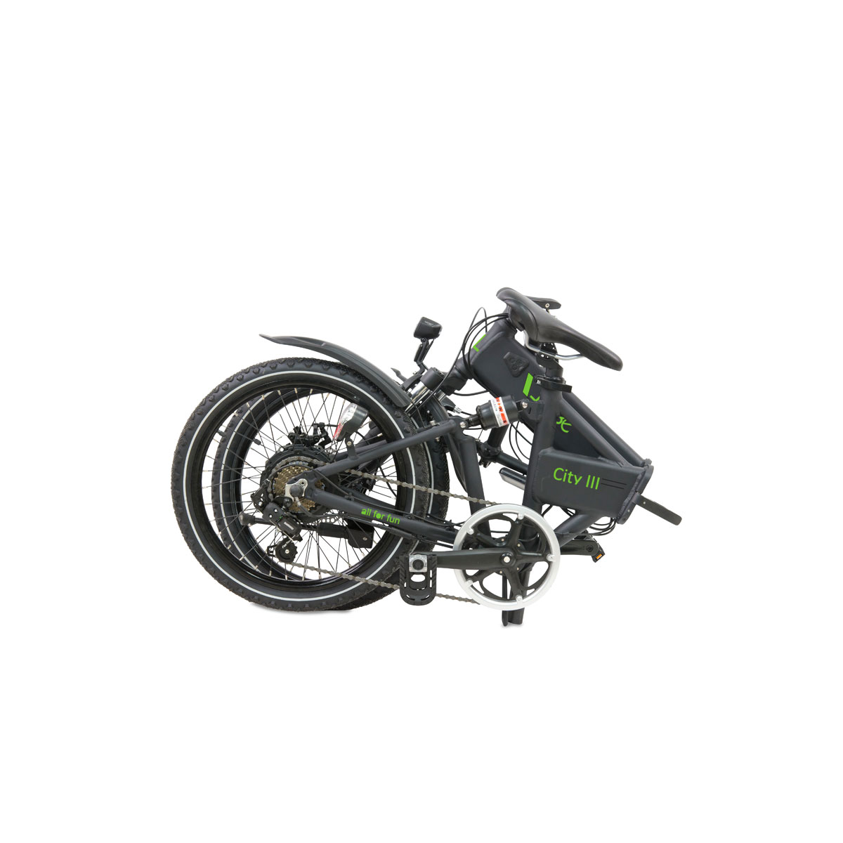 LLobe City E-Bike „III“, faltbar, schwarz Bild 4