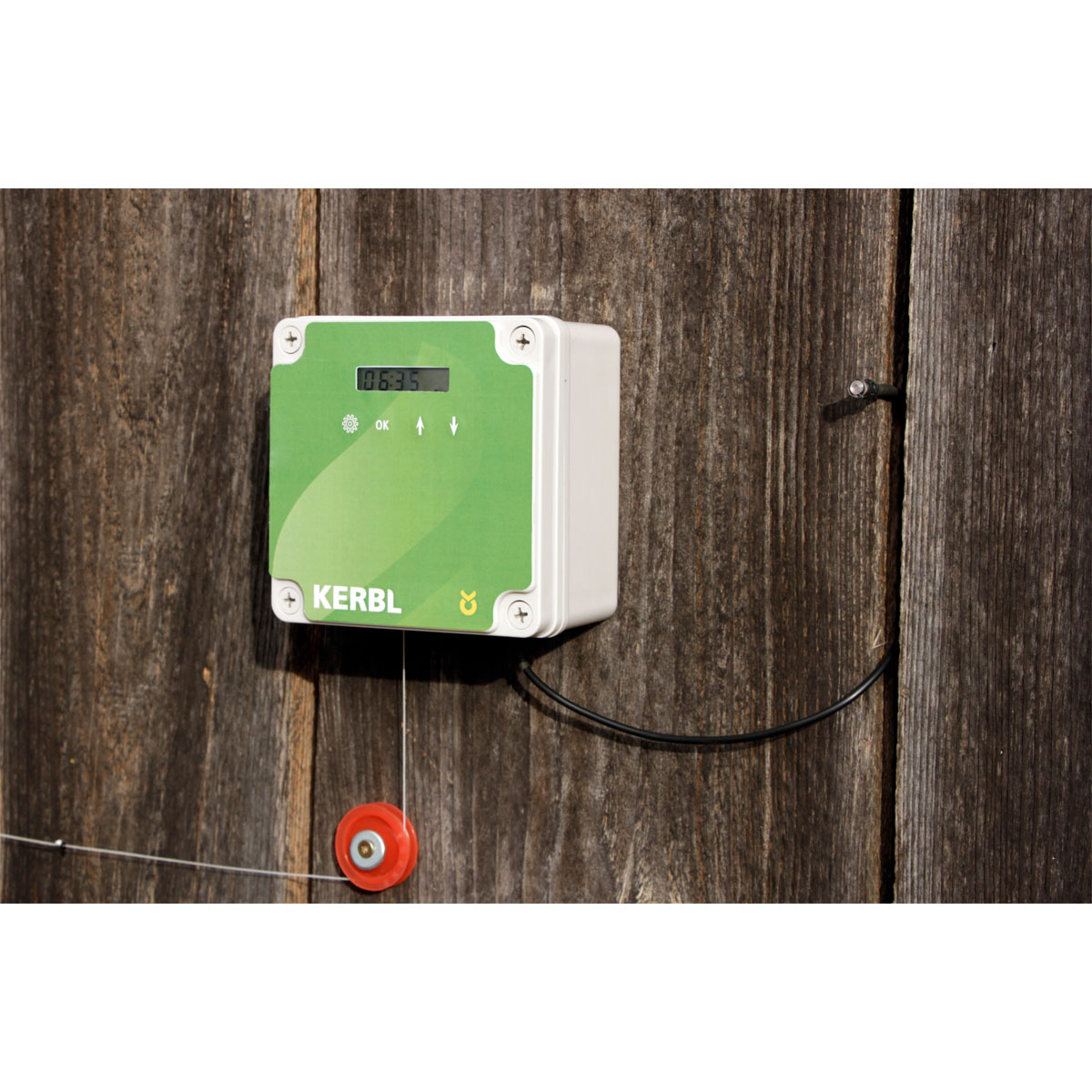 Automatik-Hühnertür 22 x 33 cm grau Bild 1