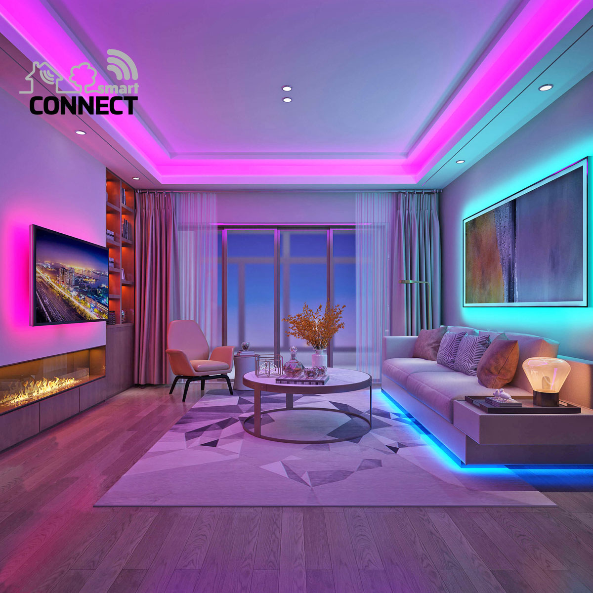 Flector LED-Lichtband Smart Connect 5m weiß Bild 2