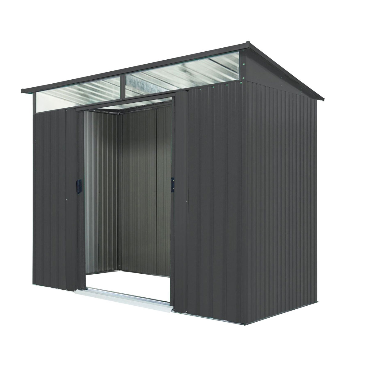 Pergart Gerätehaus Lübeck 4m² anthrazit matt Bild 4